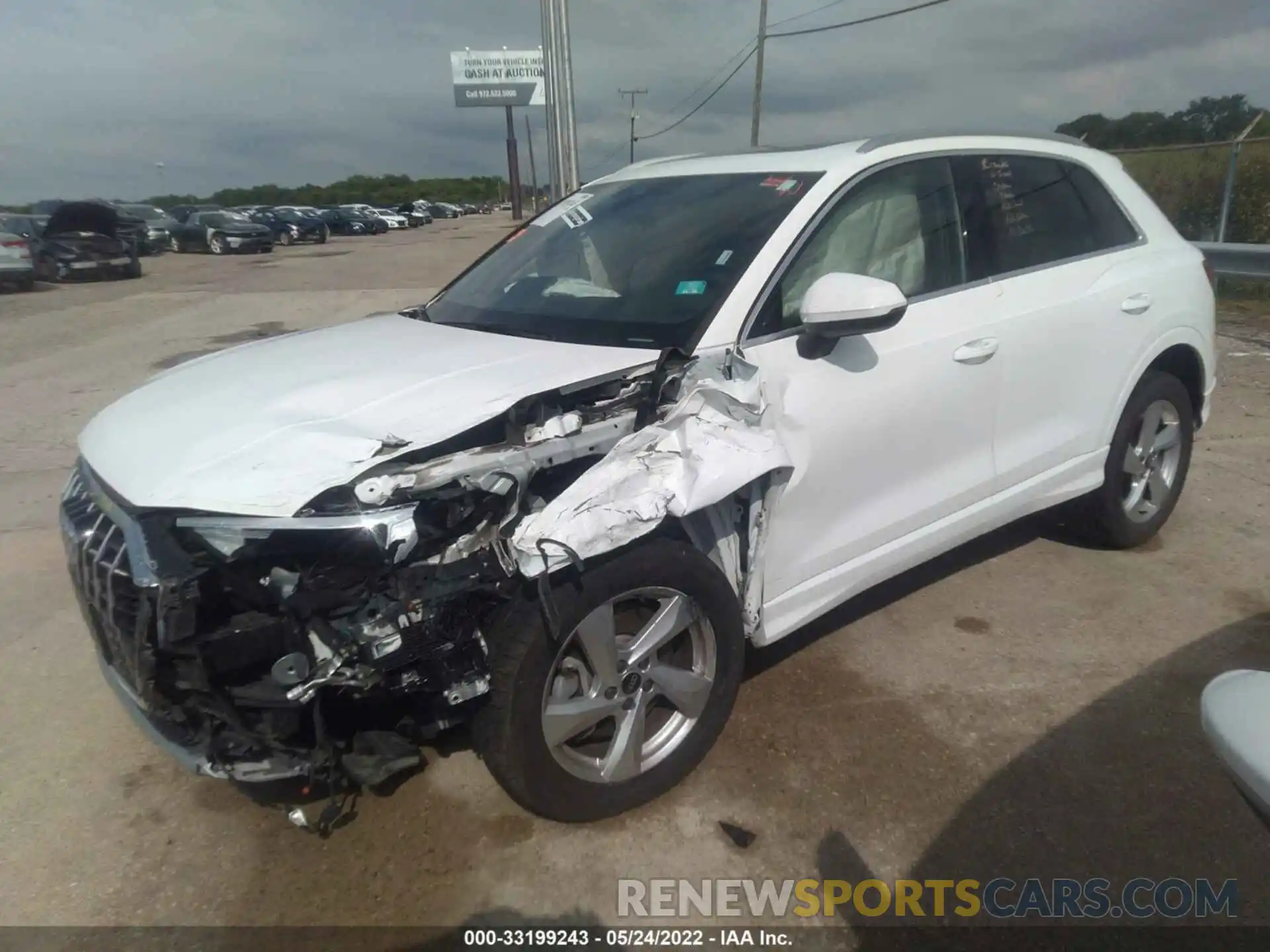 2 Photograph of a damaged car WA1AUCF36M1089885 AUDI Q3 2021