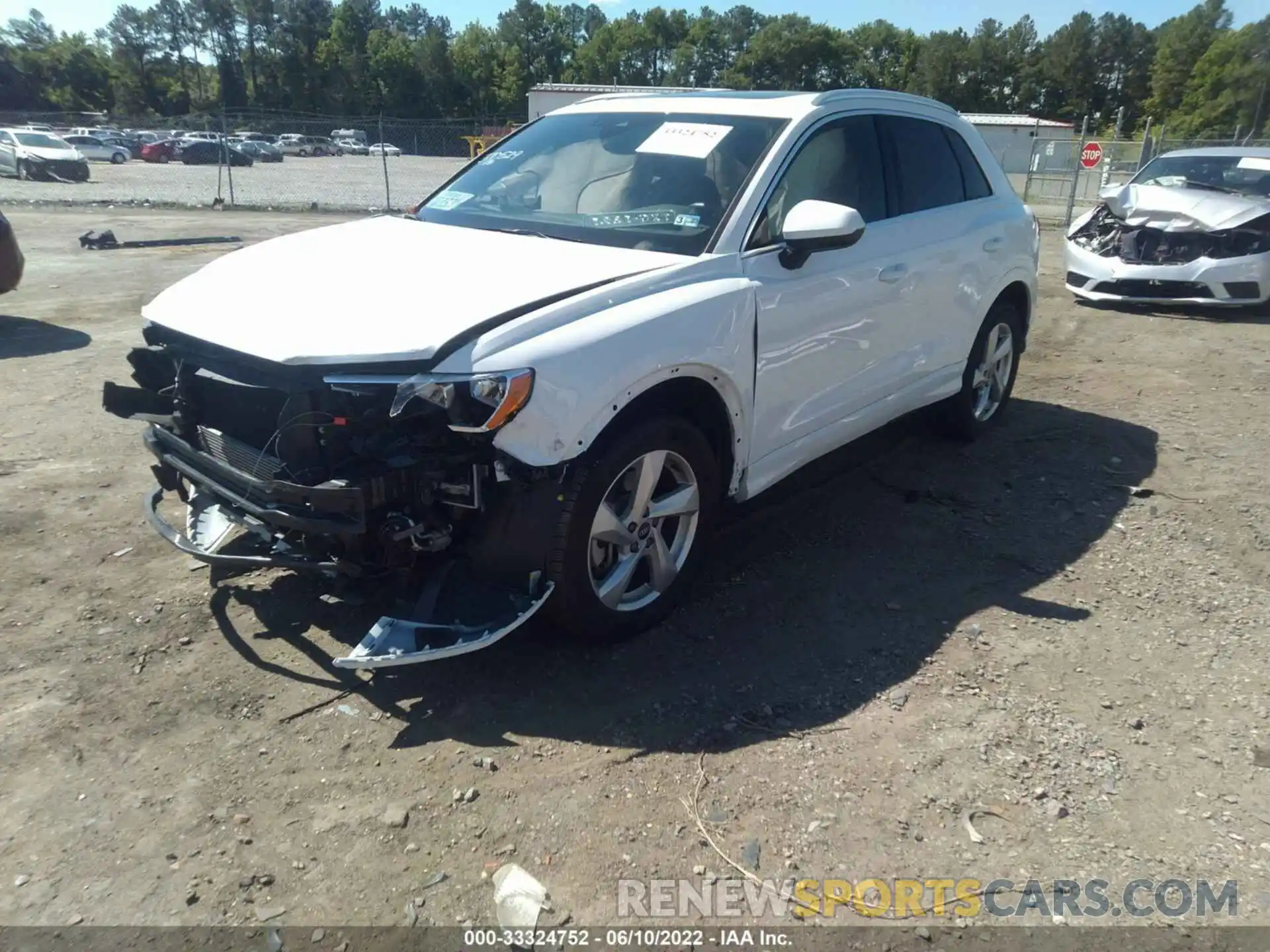 2 Photograph of a damaged car WA1AUCF38M1064289 AUDI Q3 2021