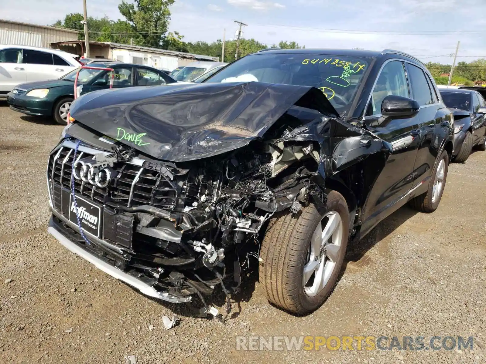 2 Photograph of a damaged car WA1AUCF38M1119050 AUDI Q3 2021