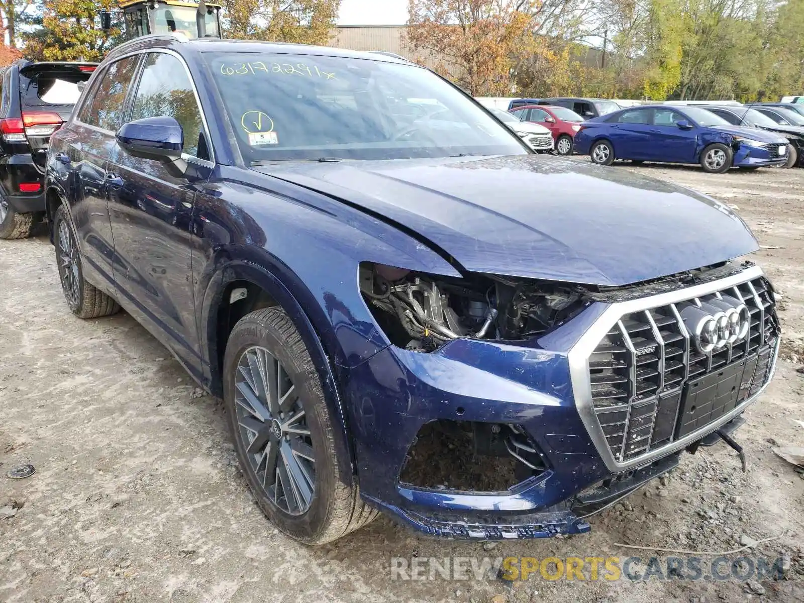 1 Photograph of a damaged car WA1AUCF39M1104654 AUDI Q3 2021