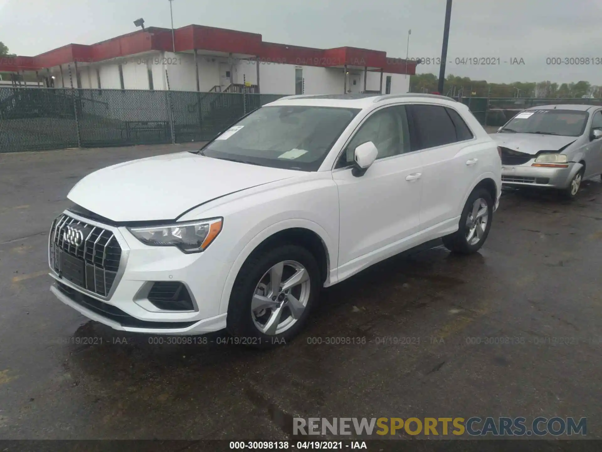 2 Photograph of a damaged car WA1AUCF3XM1071972 AUDI Q3 2021