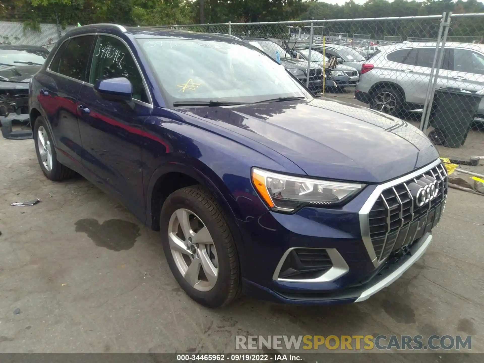 1 Photograph of a damaged car WA1AUCF3XM1091963 AUDI Q3 2021