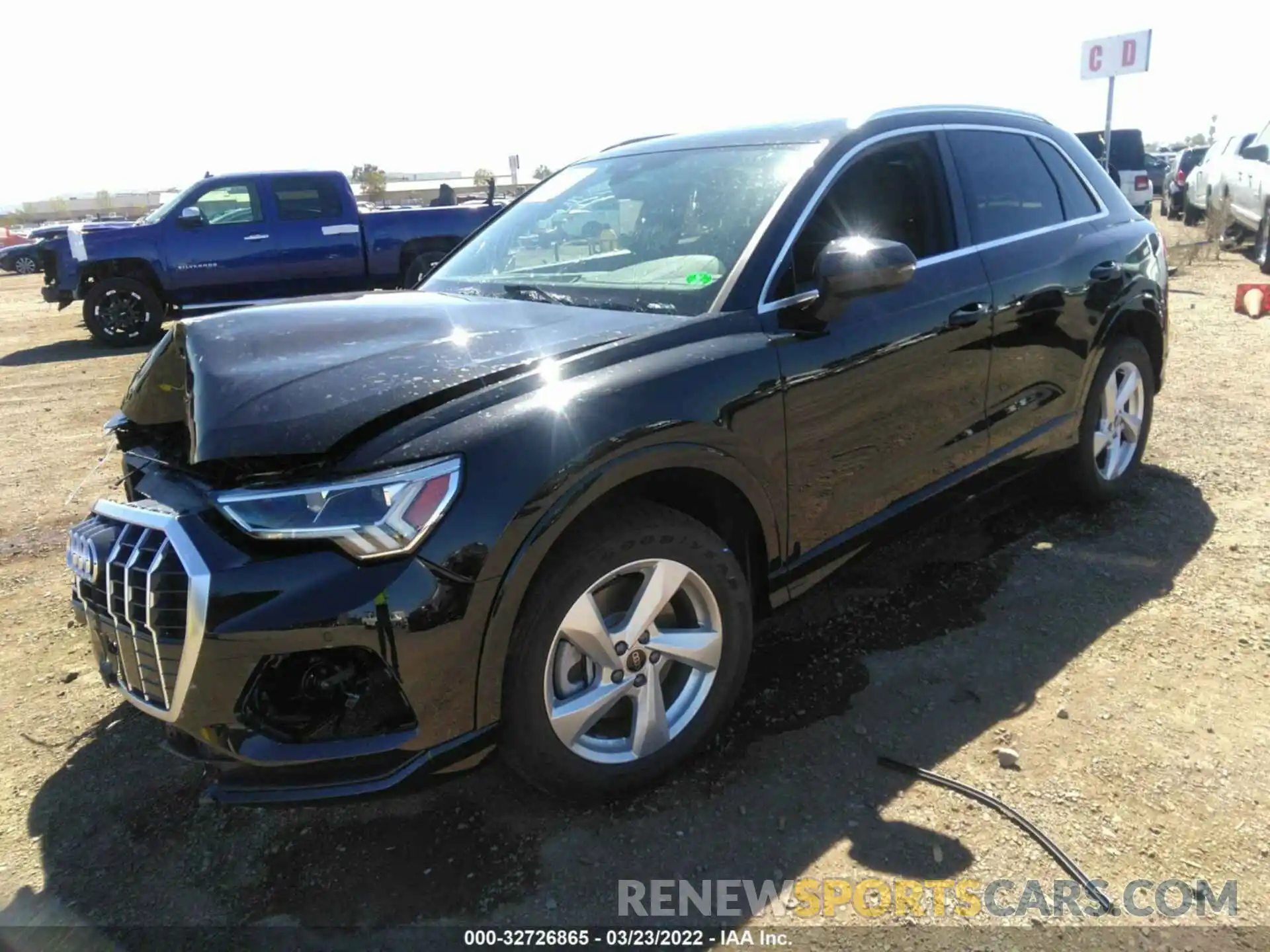 2 Photograph of a damaged car WA1BUCF33M1069372 AUDI Q3 2021