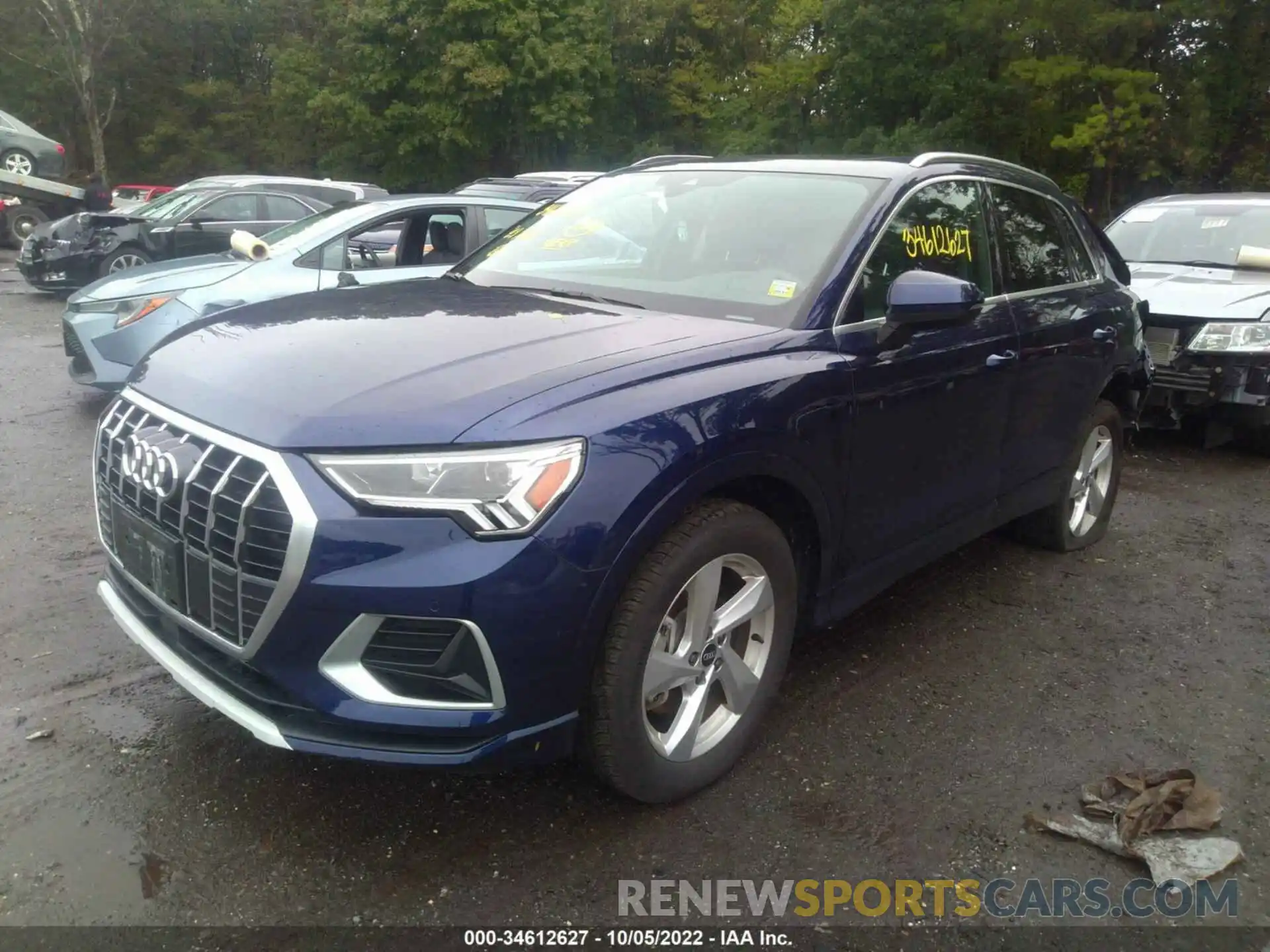 2 Photograph of a damaged car WA1BUCF35M1101884 AUDI Q3 2021