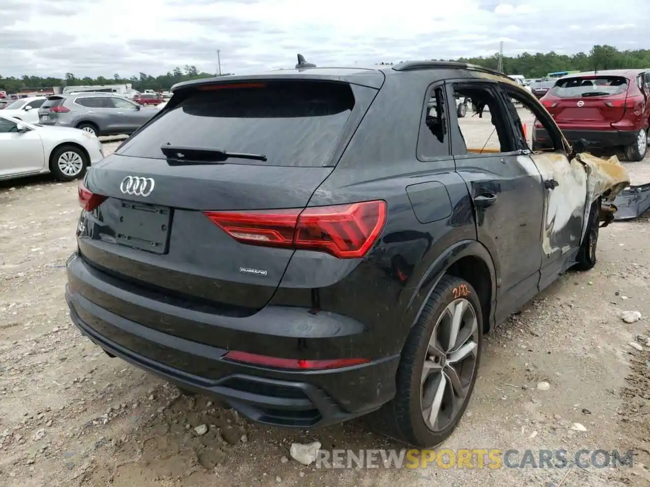 4 Фотография поврежденного автомобиля WA1DECF30M1053233 AUDI Q3 2021