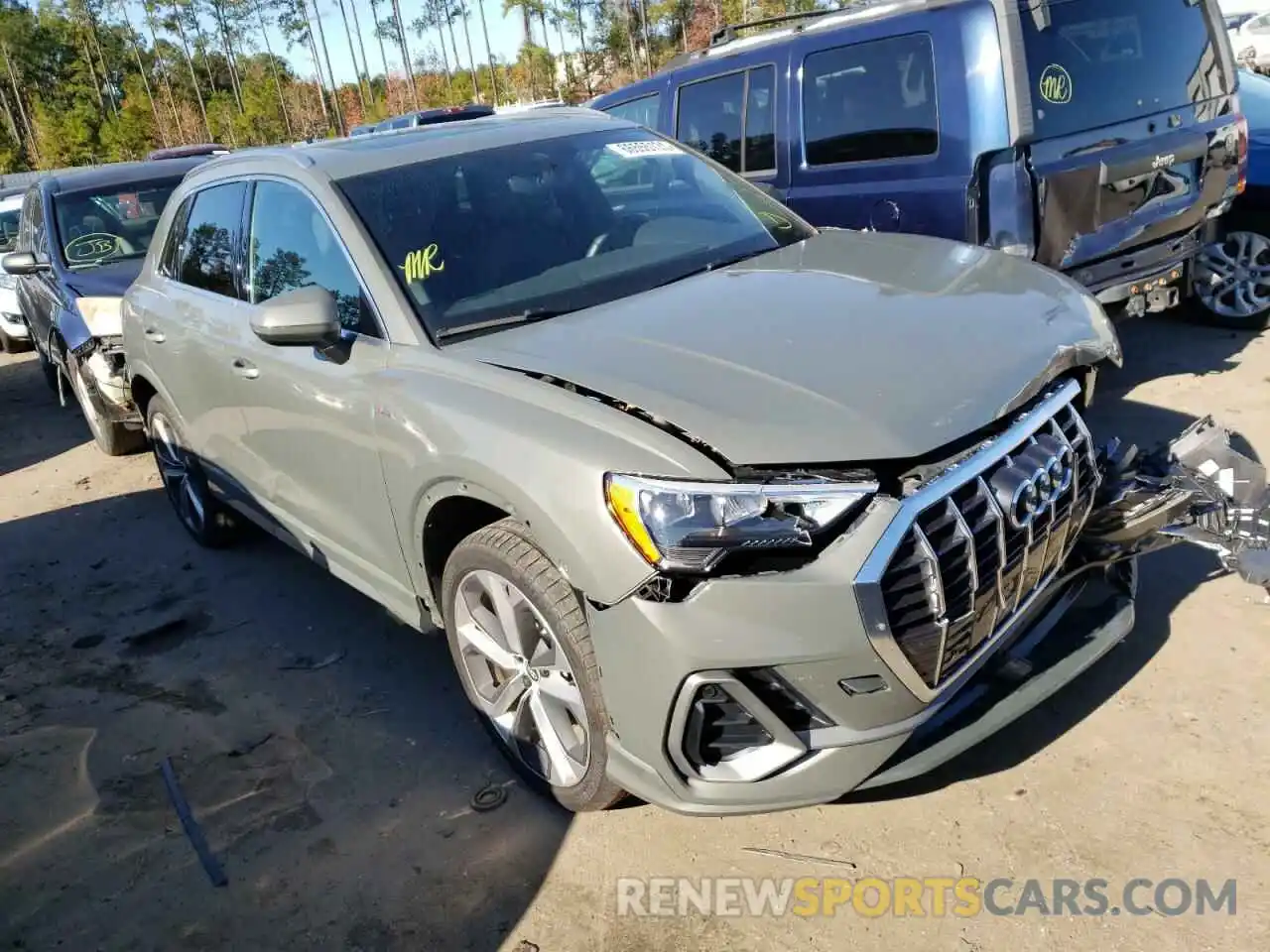 1 Photograph of a damaged car WA1DECF30M1057265 AUDI Q3 2021