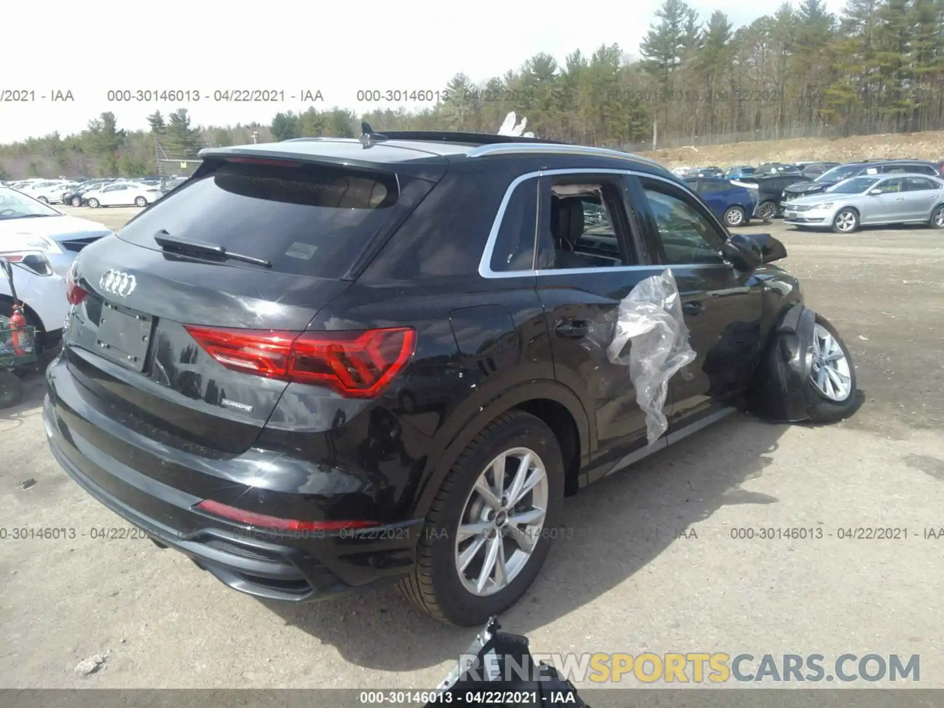 4 Фотография поврежденного автомобиля WA1DECF31M1042631 AUDI Q3 2021