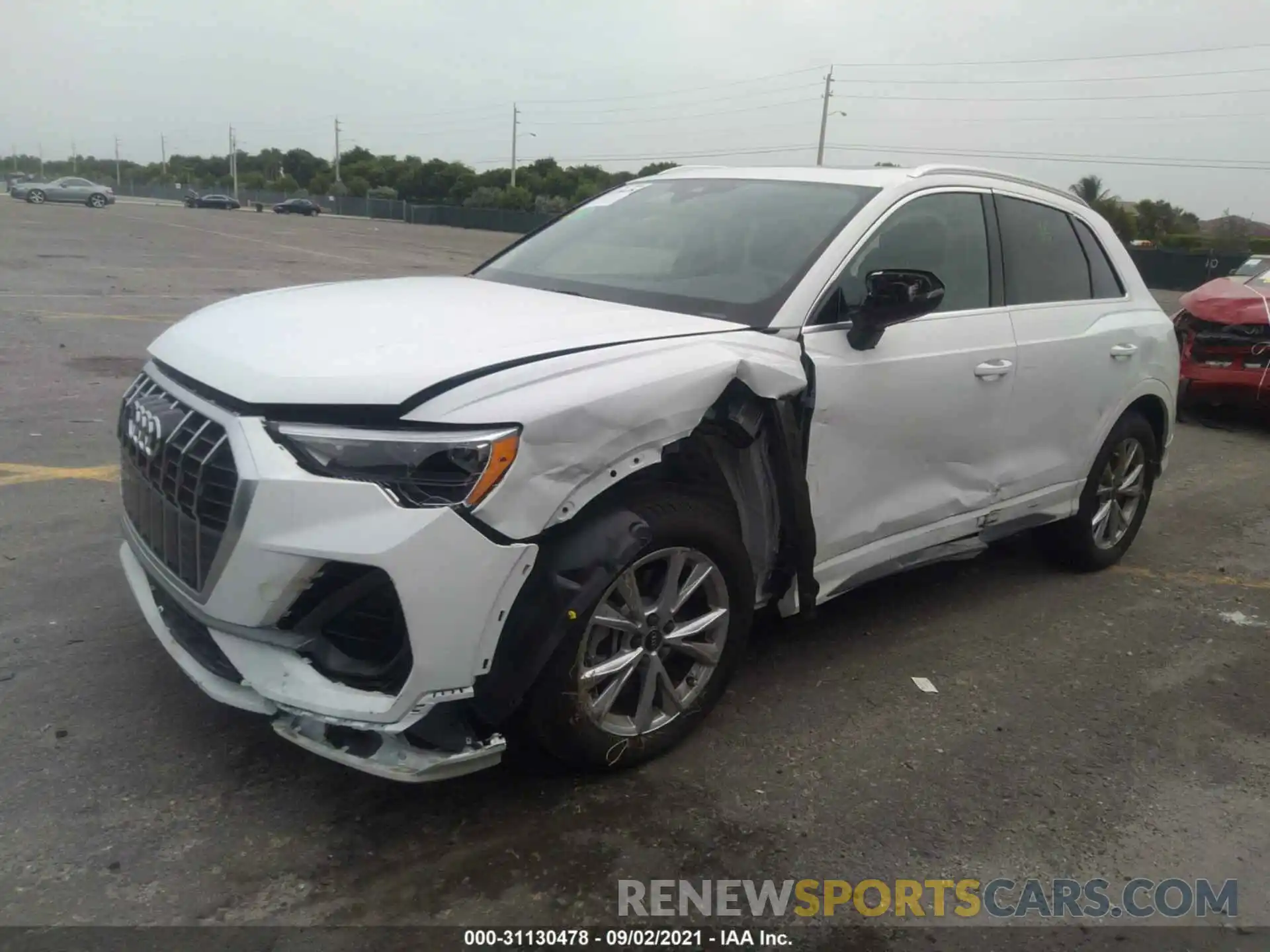 2 Photograph of a damaged car WA1DECF31M1065116 AUDI Q3 2021