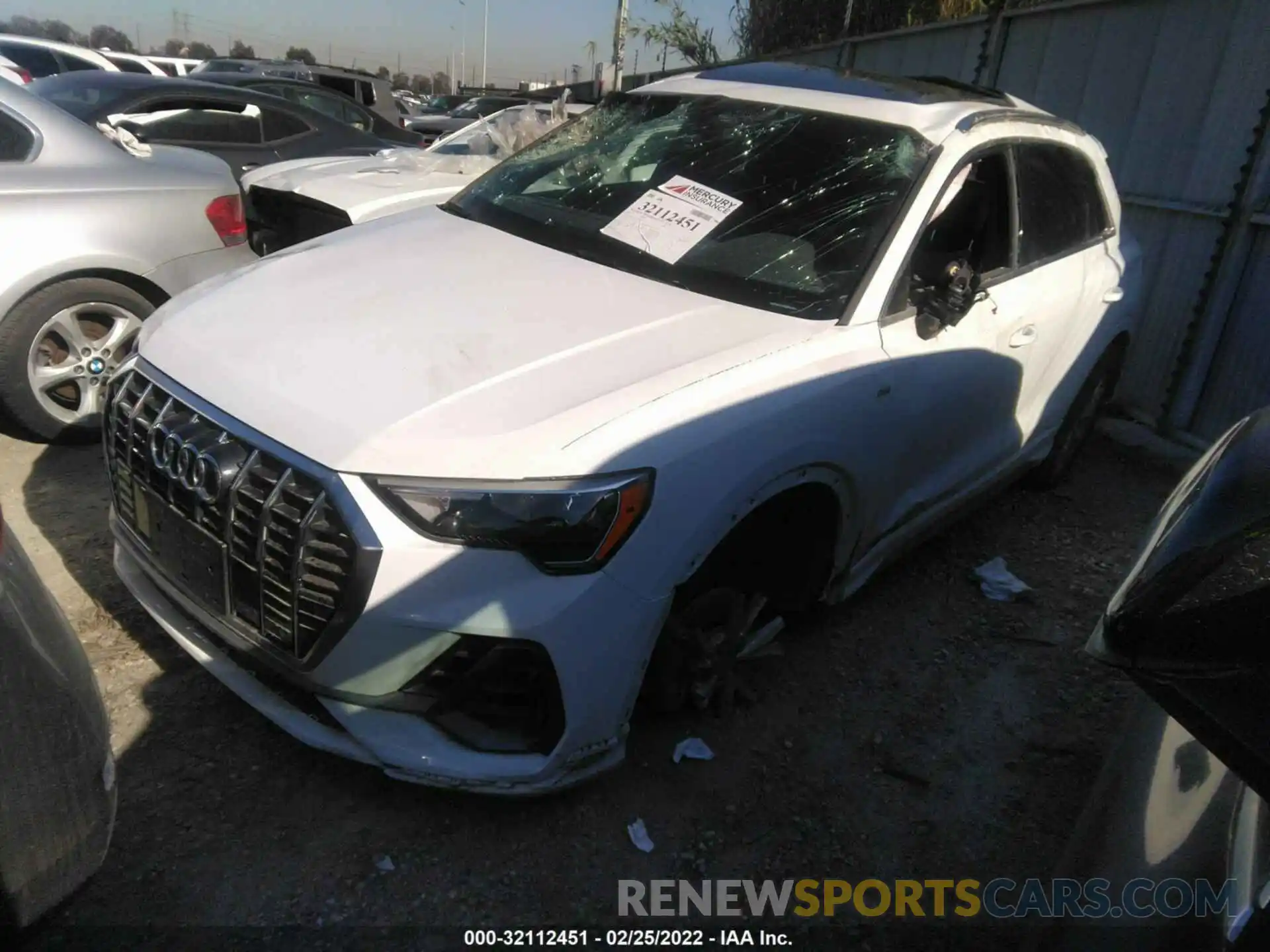 2 Фотография поврежденного автомобиля WA1DECF32M1037535 AUDI Q3 2021