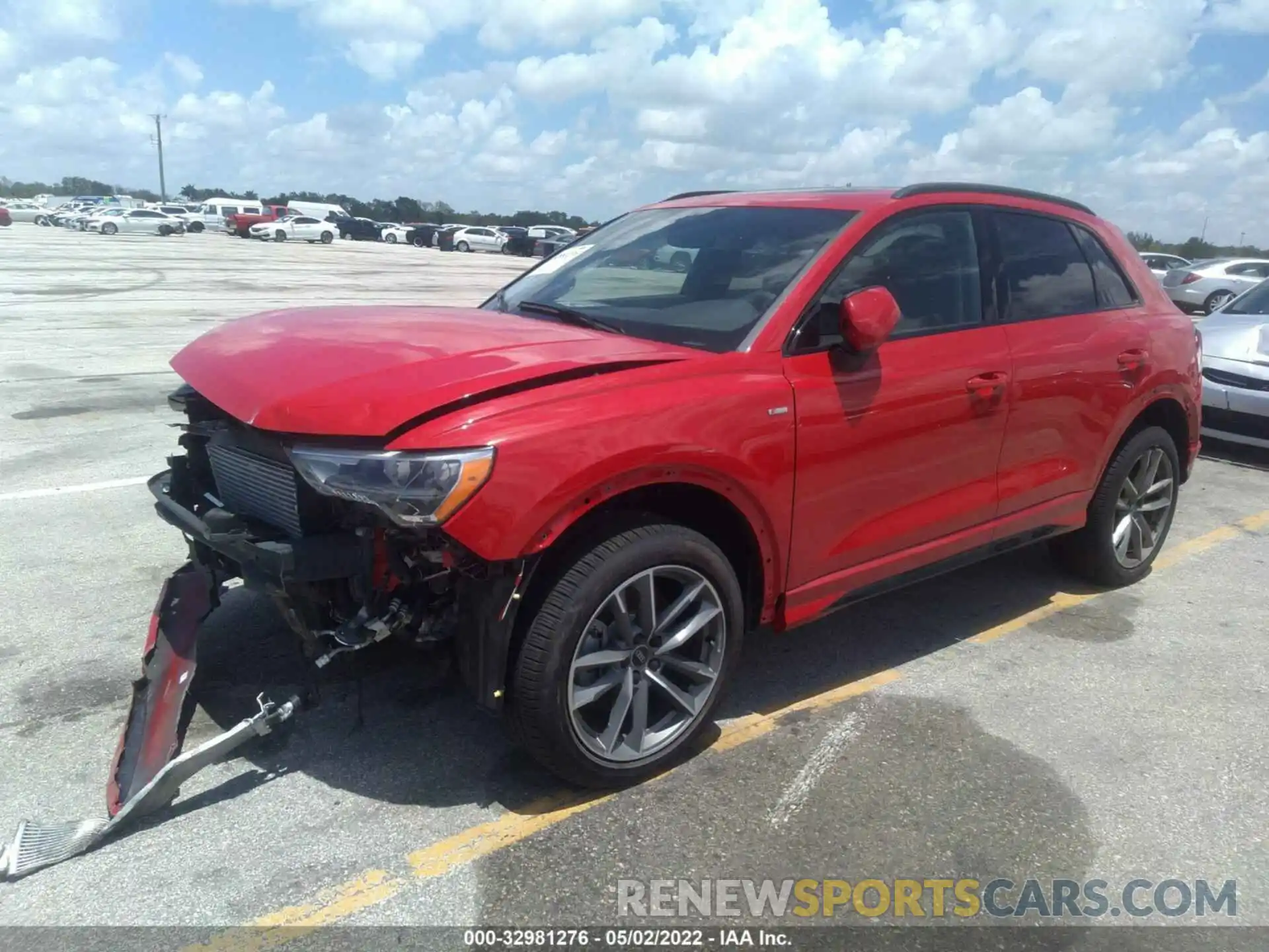 2 Photograph of a damaged car WA1DECF32M1040483 AUDI Q3 2021