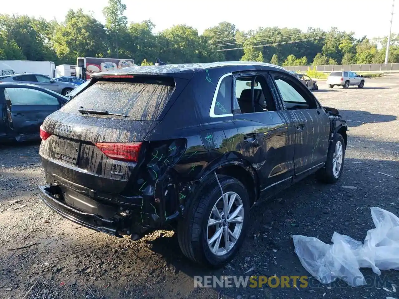 4 Фотография поврежденного автомобиля WA1DECF33M1040542 AUDI Q3 2021