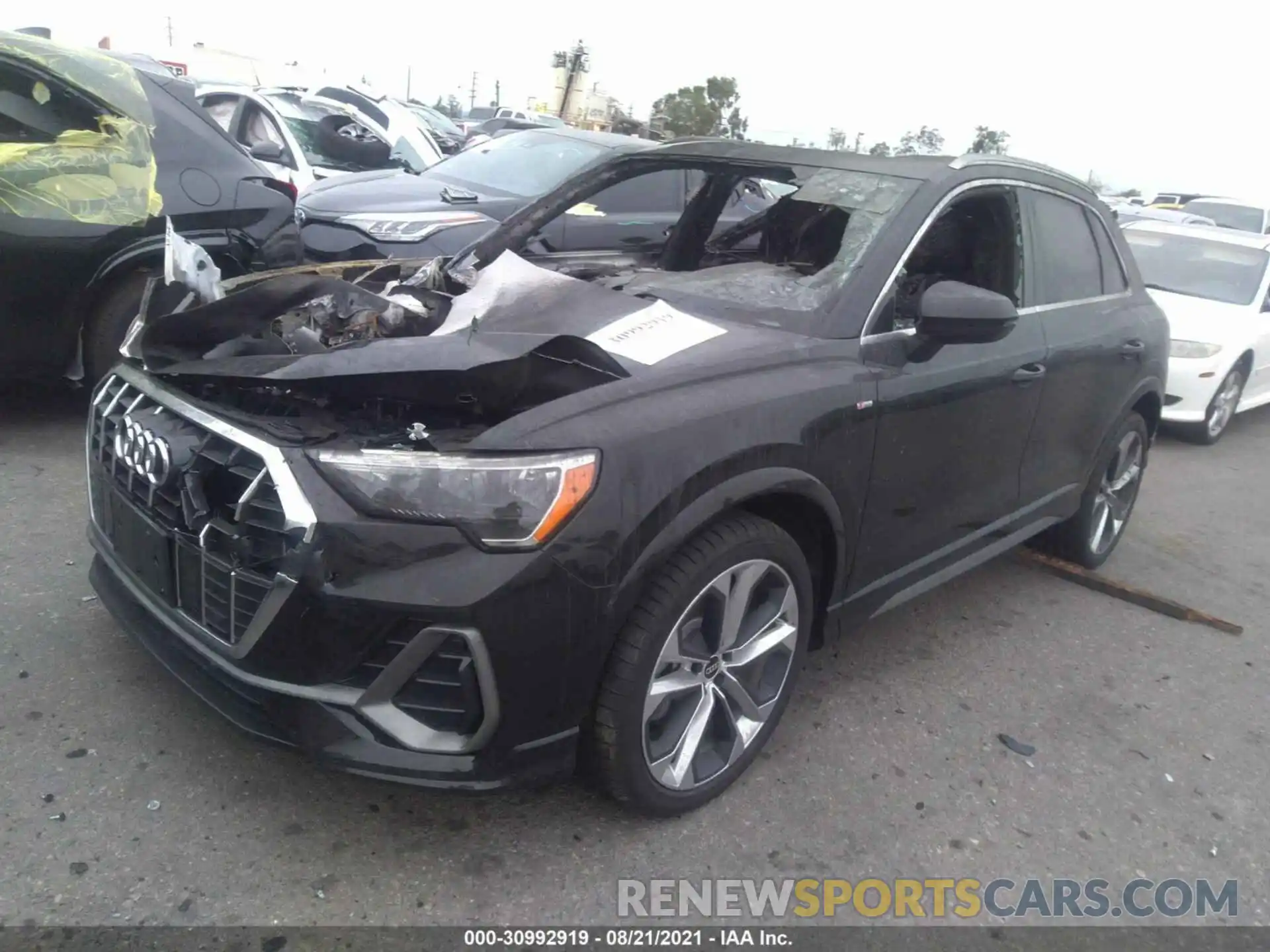 2 Photograph of a damaged car WA1DECF33M1049449 AUDI Q3 2021