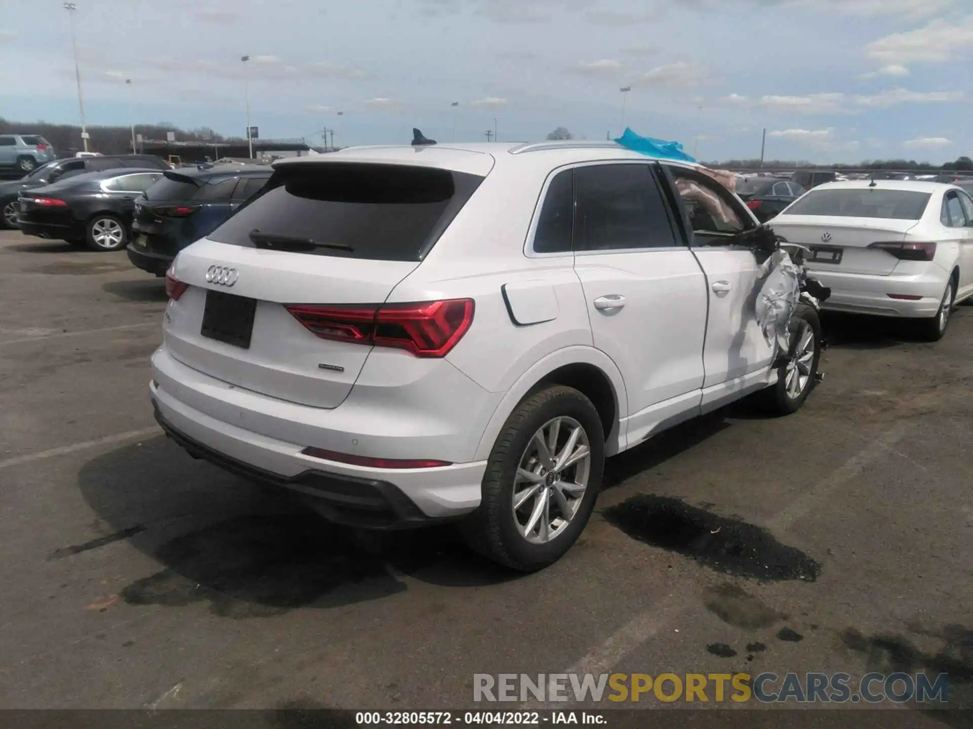 4 Фотография поврежденного автомобиля WA1DECF33M1058328 AUDI Q3 2021