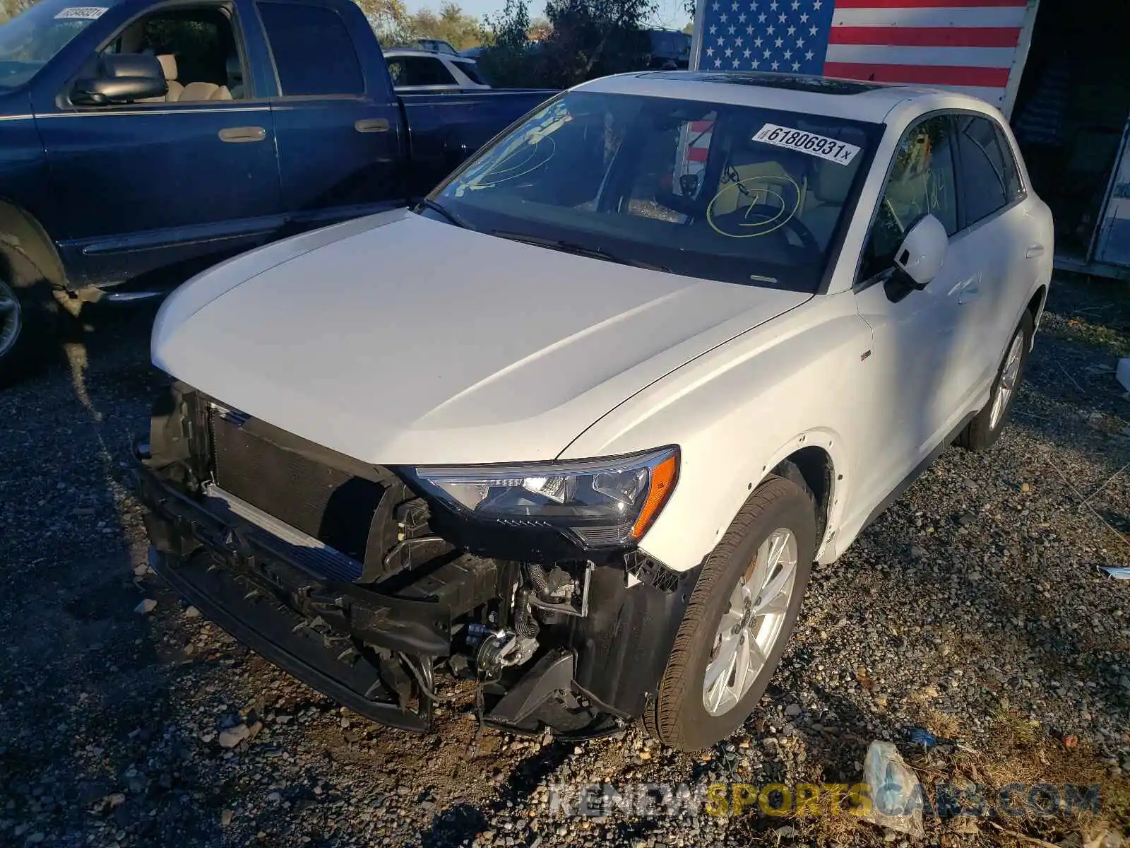 2 Photograph of a damaged car WA1DECF33M1131939 AUDI Q3 2021