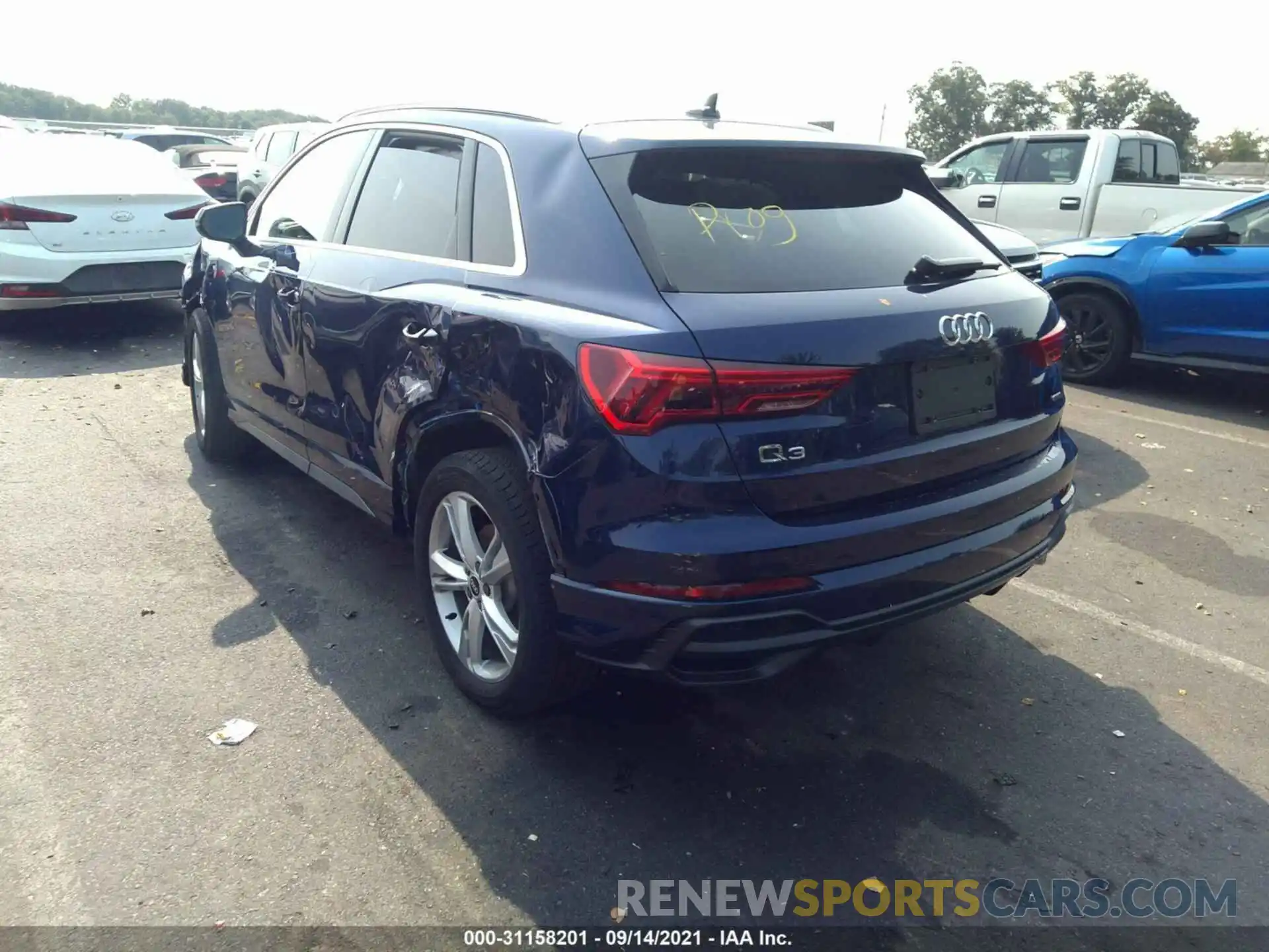 3 Фотография поврежденного автомобиля WA1DECF34M1055891 AUDI Q3 2021