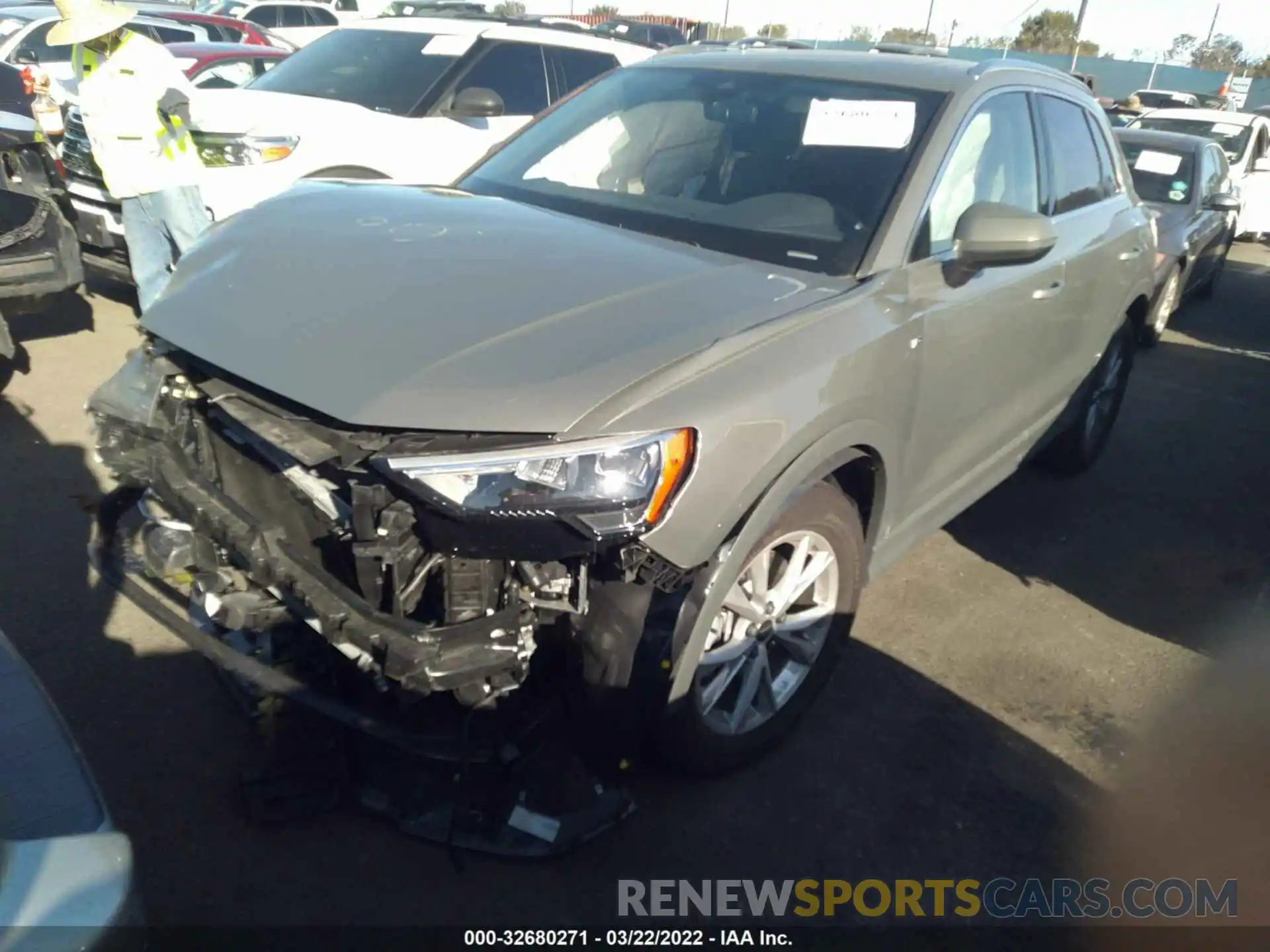 2 Photograph of a damaged car WA1DECF37M1147318 AUDI Q3 2021