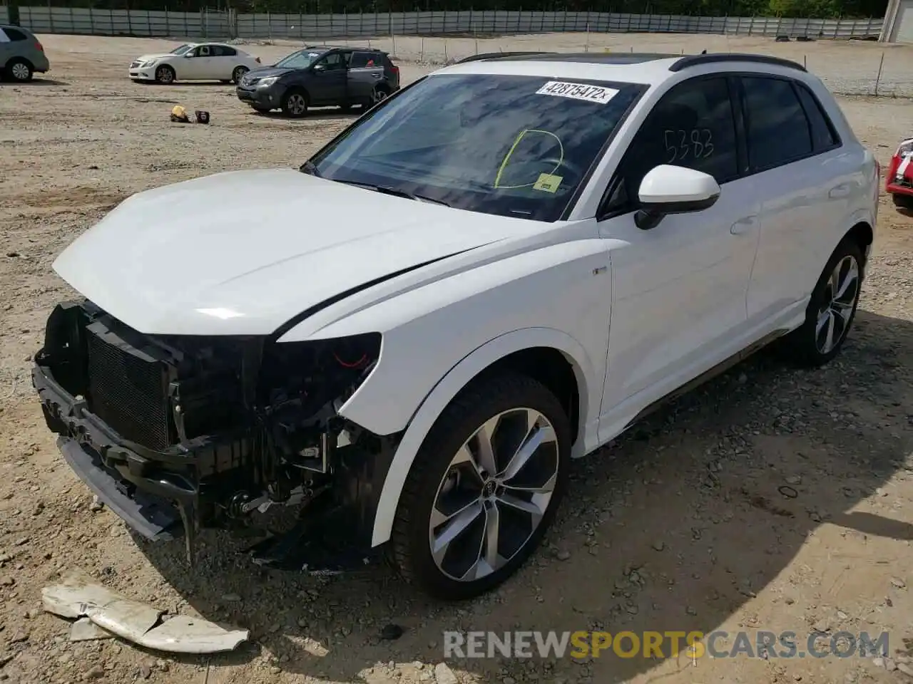 2 Photograph of a damaged car WA1DECF37M1157170 AUDI Q3 2021