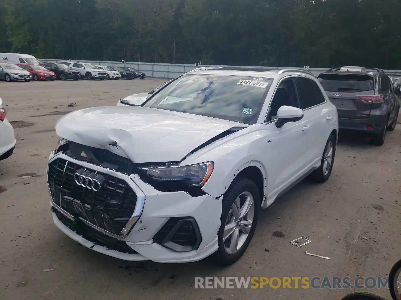 2 Photograph of a damaged car WA1DECF38M1011344 AUDI Q3 2021