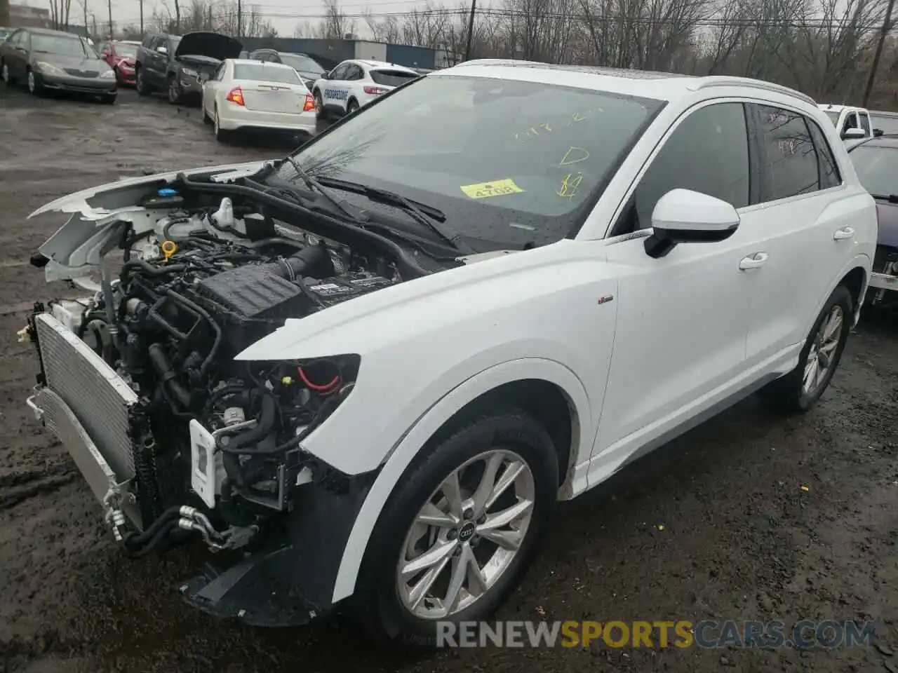 2 Фотография поврежденного автомобиля WA1DECF38M1018360 AUDI Q3 2021