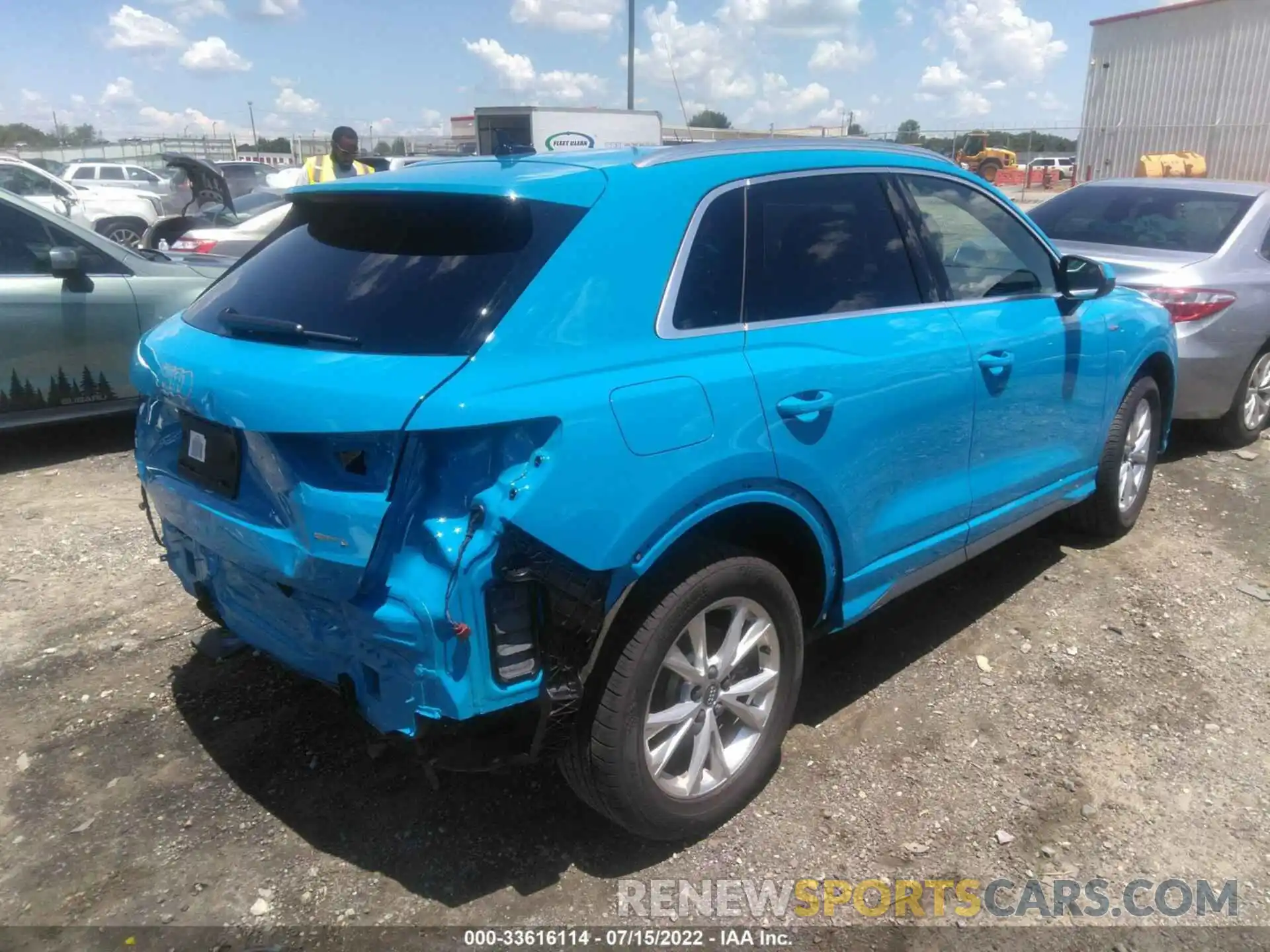 2 Фотография поврежденного автомобиля WA1DECF39M1012860 AUDI Q3 2021