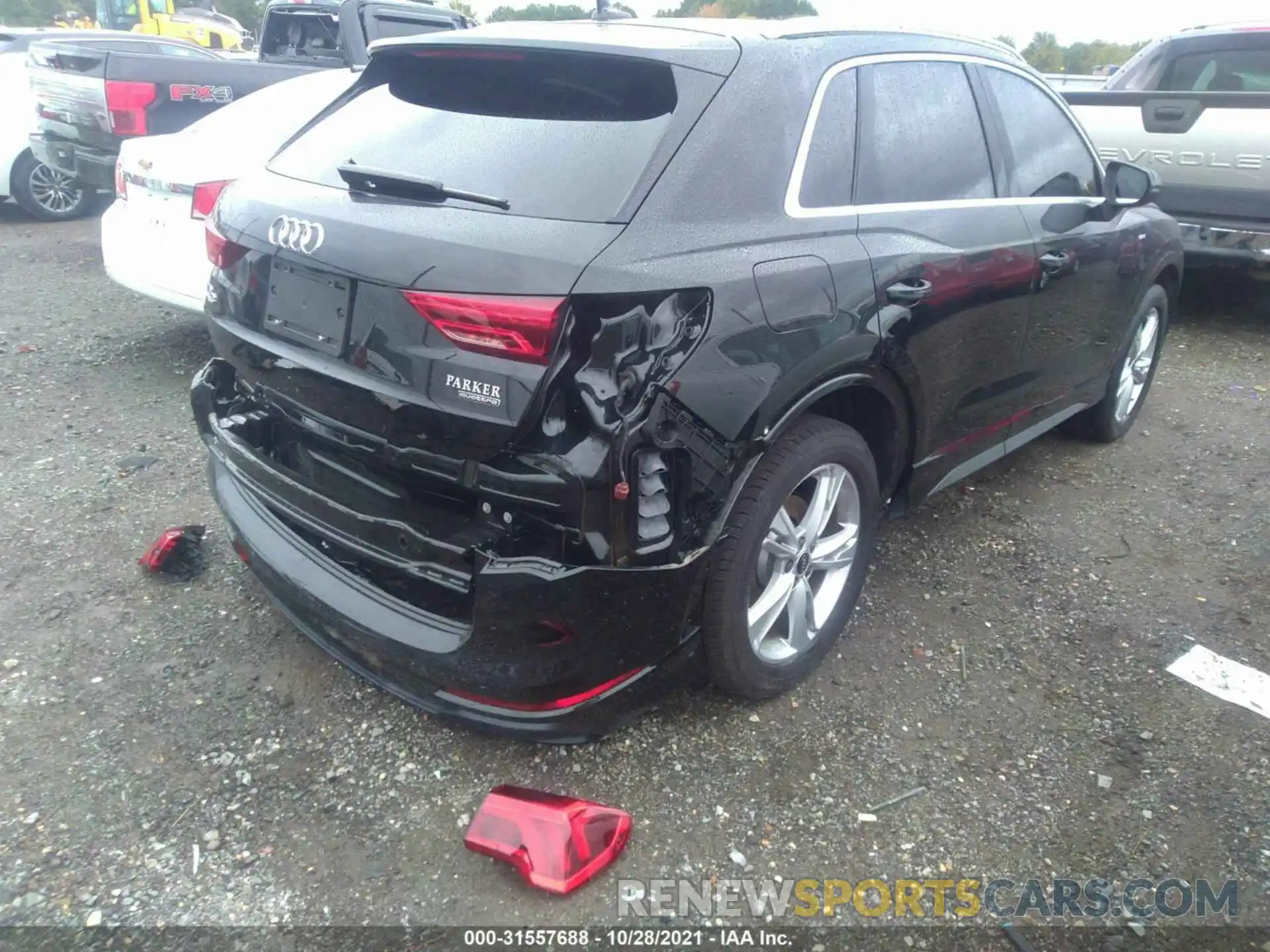 4 Фотография поврежденного автомобиля WA1DECF3XM1023351 AUDI Q3 2021