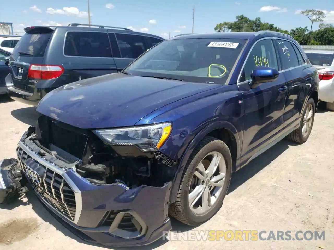 2 Photograph of a damaged car WA1DECF3XM1024631 AUDI Q3 2021