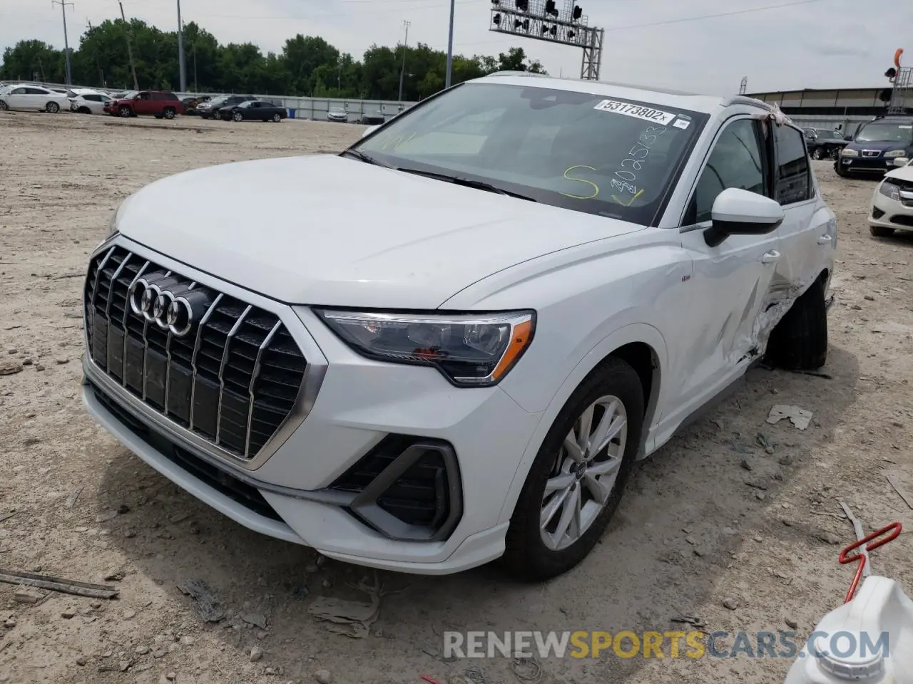 2 Photograph of a damaged car WA1DECF3XM1025133 AUDI Q3 2021