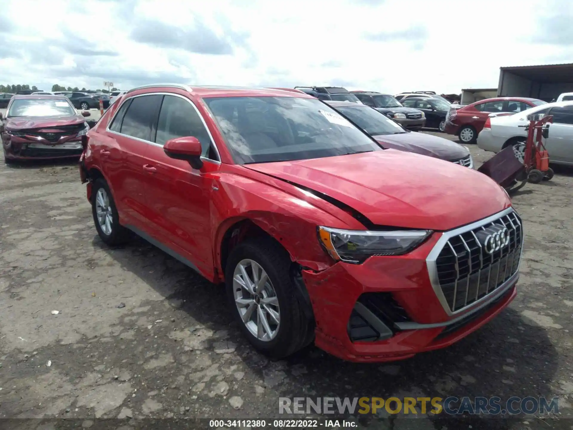 1 Photograph of a damaged car WA1DECF3XM1036889 AUDI Q3 2021