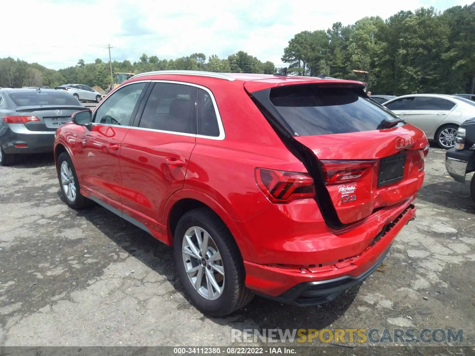 3 Photograph of a damaged car WA1DECF3XM1036889 AUDI Q3 2021