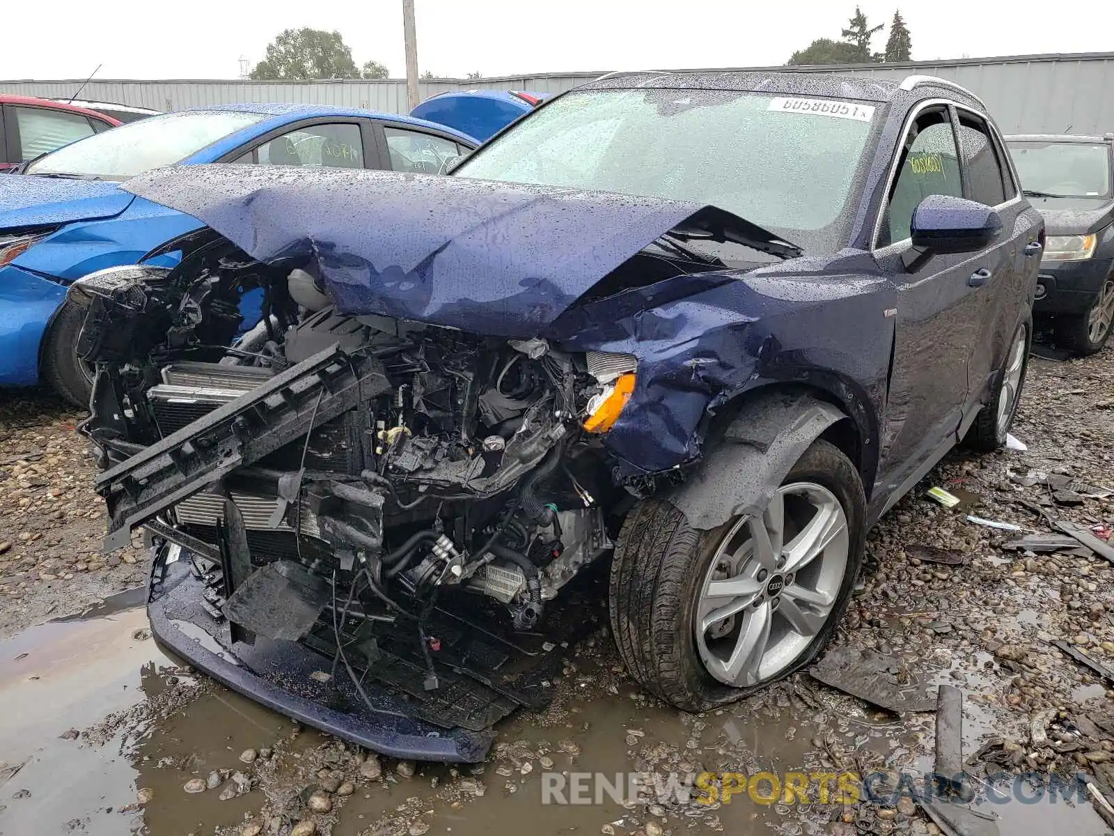 2 Photograph of a damaged car WA1DECF3XM1041218 AUDI Q3 2021