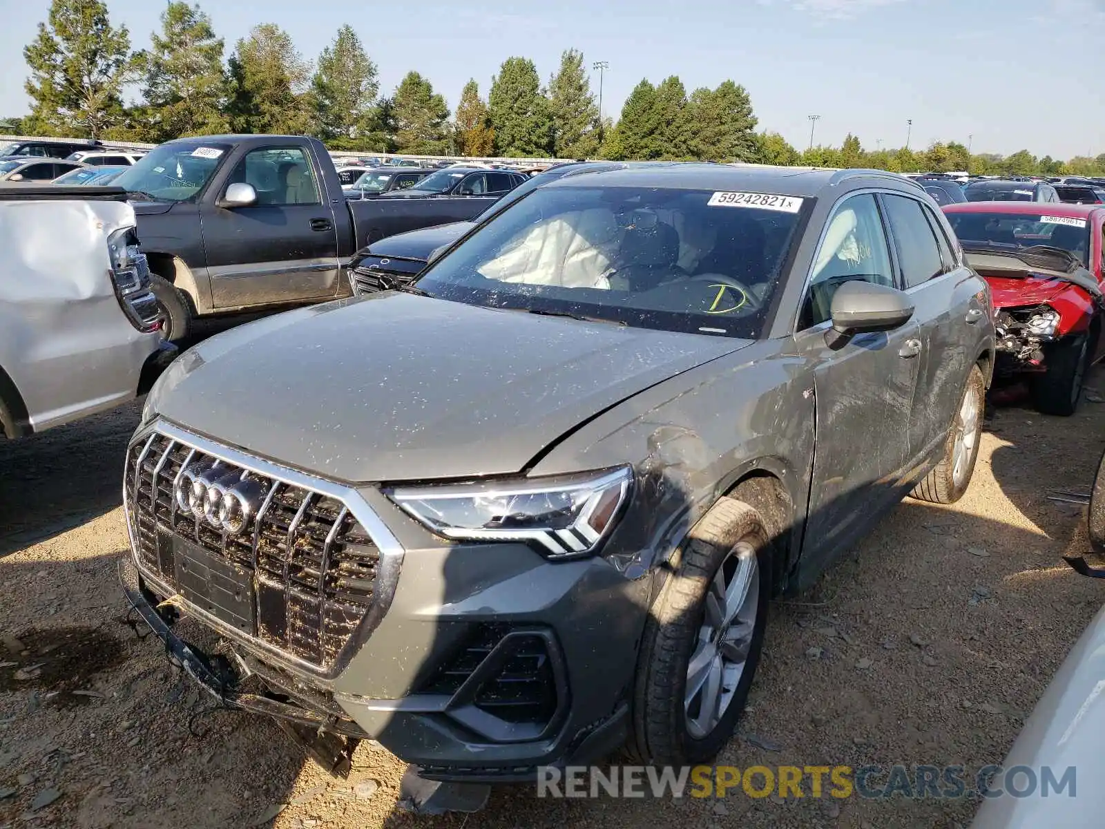 2 Photograph of a damaged car WA1EECF30M1009172 AUDI Q3 2021