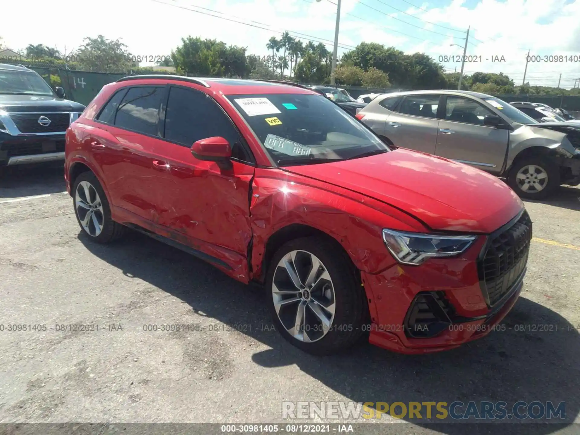 1 Photograph of a damaged car WA1EECF32M1057286 AUDI Q3 2021