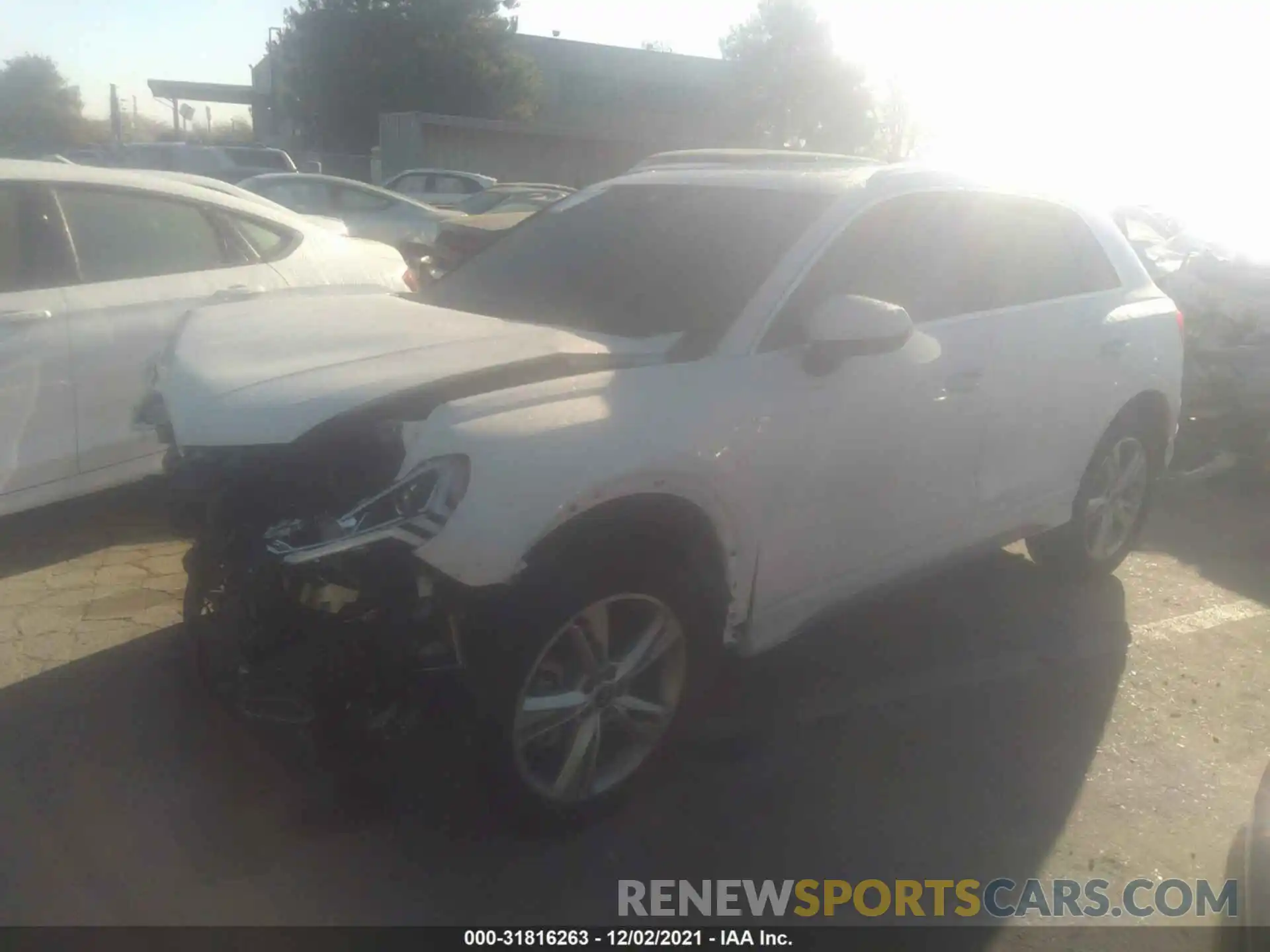 2 Photograph of a damaged car WA1EECF33M1016116 AUDI Q3 2021