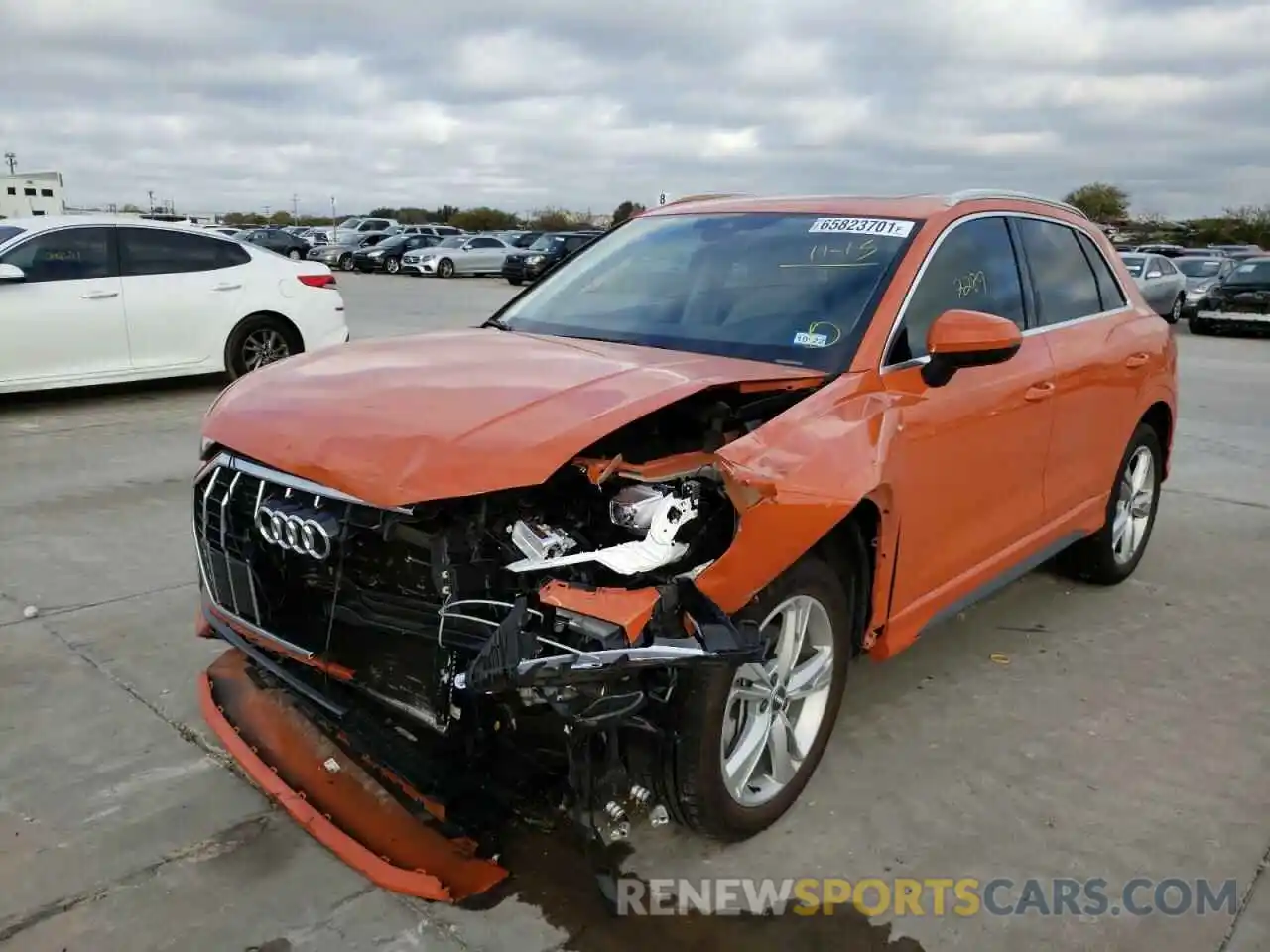 2 Photograph of a damaged car WA1EECF34M1009787 AUDI Q3 2021