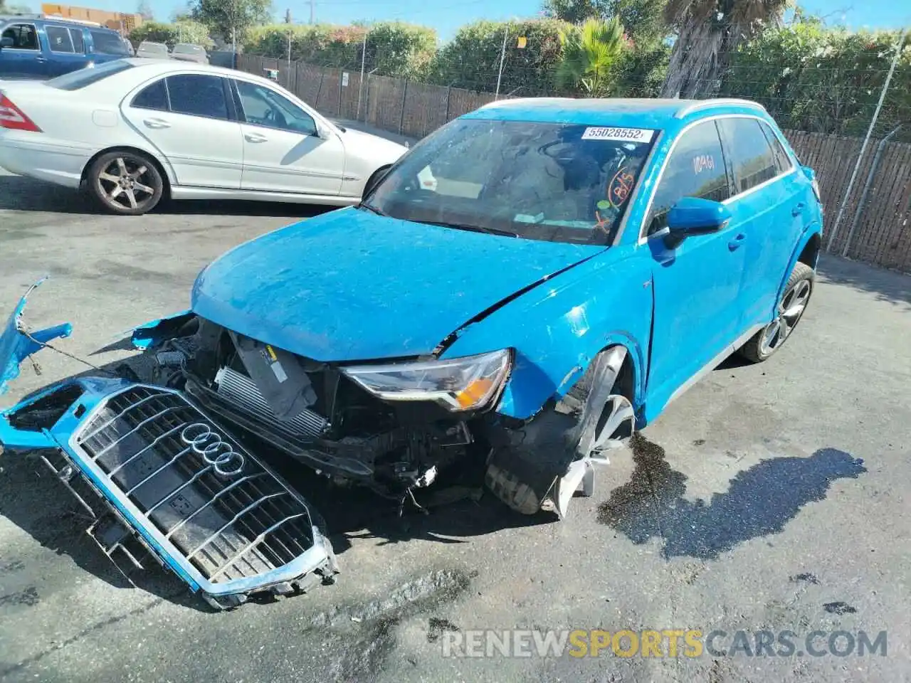 2 Photograph of a damaged car WA1EECF34M1014200 AUDI Q3 2021