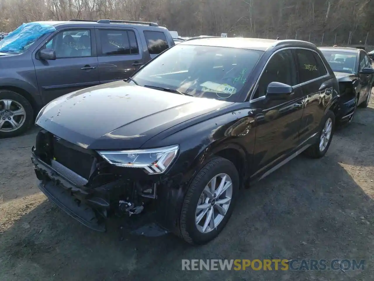 2 Photograph of a damaged car WA1EECF34M1037007 AUDI Q3 2021