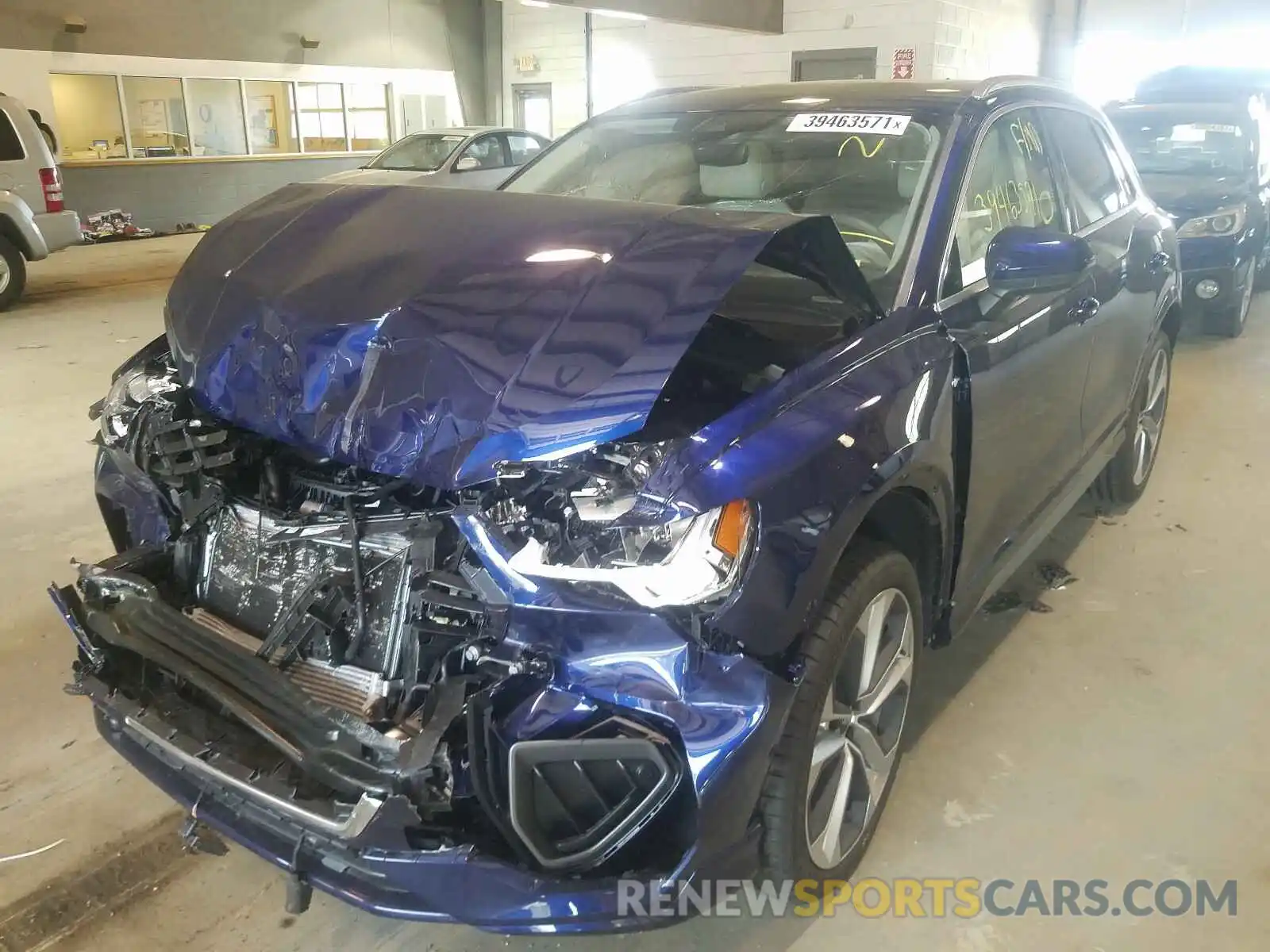 2 Photograph of a damaged car WA1EECF34M1056754 AUDI Q3 2021