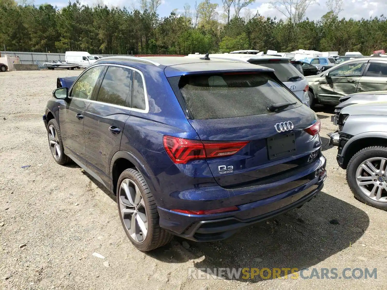 3 Фотография поврежденного автомобиля WA1EECF34M1056754 AUDI Q3 2021