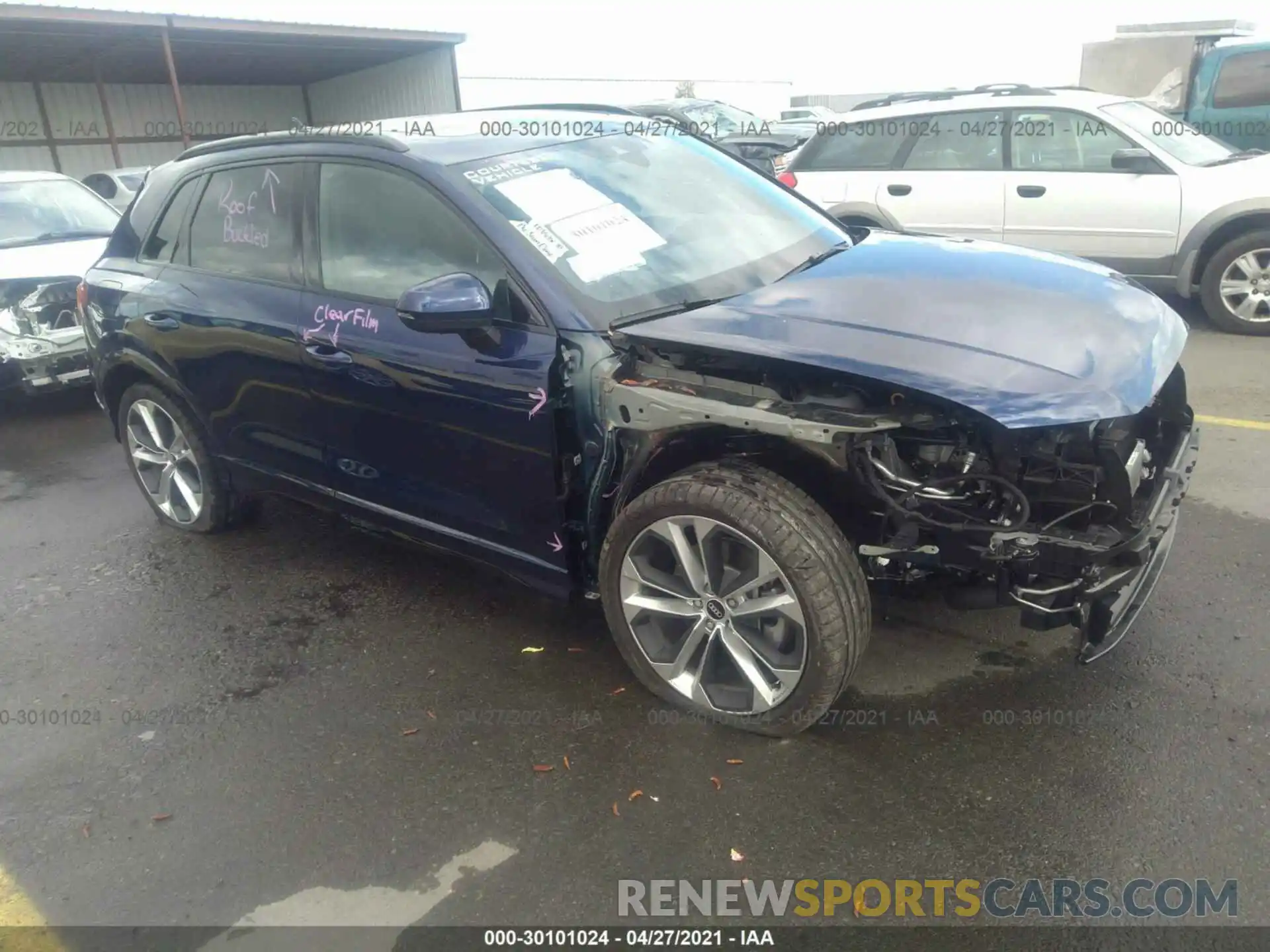 1 Photograph of a damaged car WA1EECF34M1062098 AUDI Q3 2021