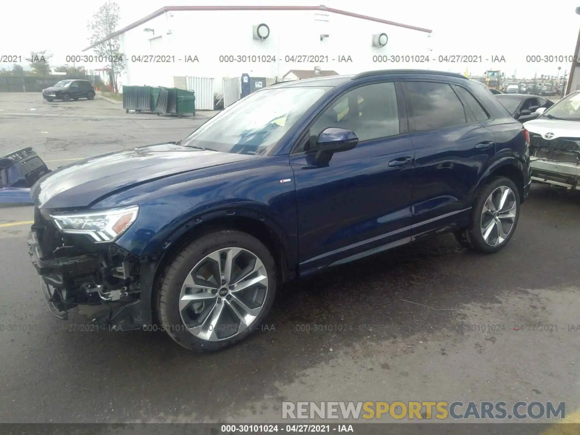 2 Фотография поврежденного автомобиля WA1EECF34M1062098 AUDI Q3 2021