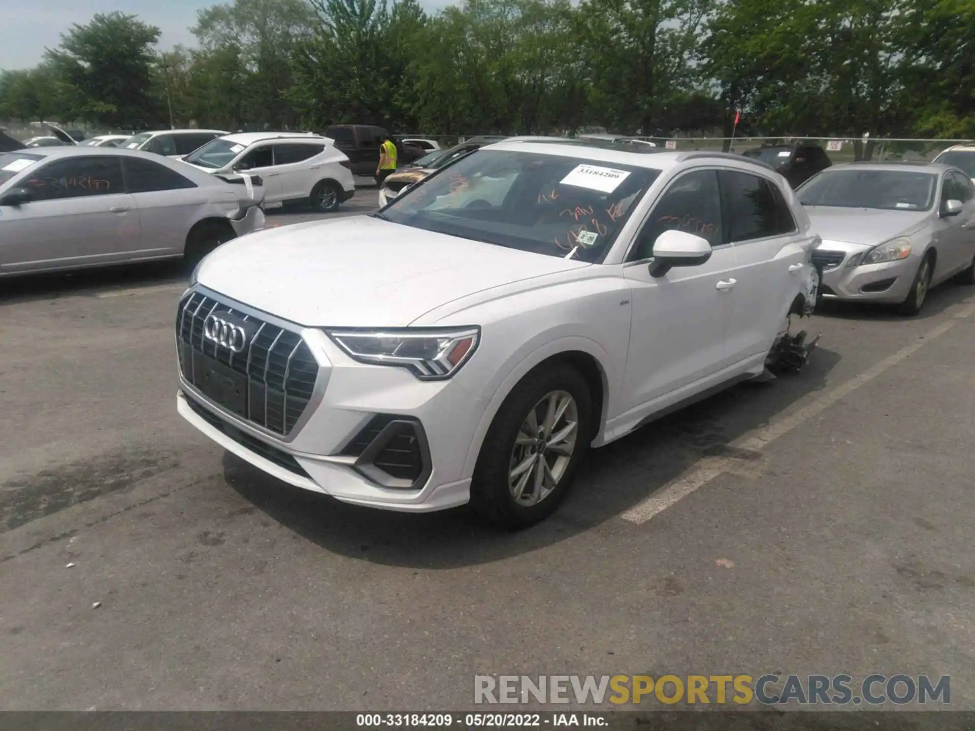 2 Photograph of a damaged car WA1EECF34M1071996 AUDI Q3 2021