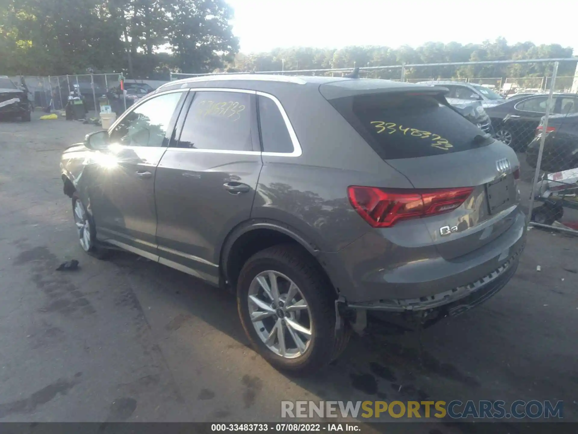 3 Фотография поврежденного автомобиля WA1EECF34M1072291 AUDI Q3 2021