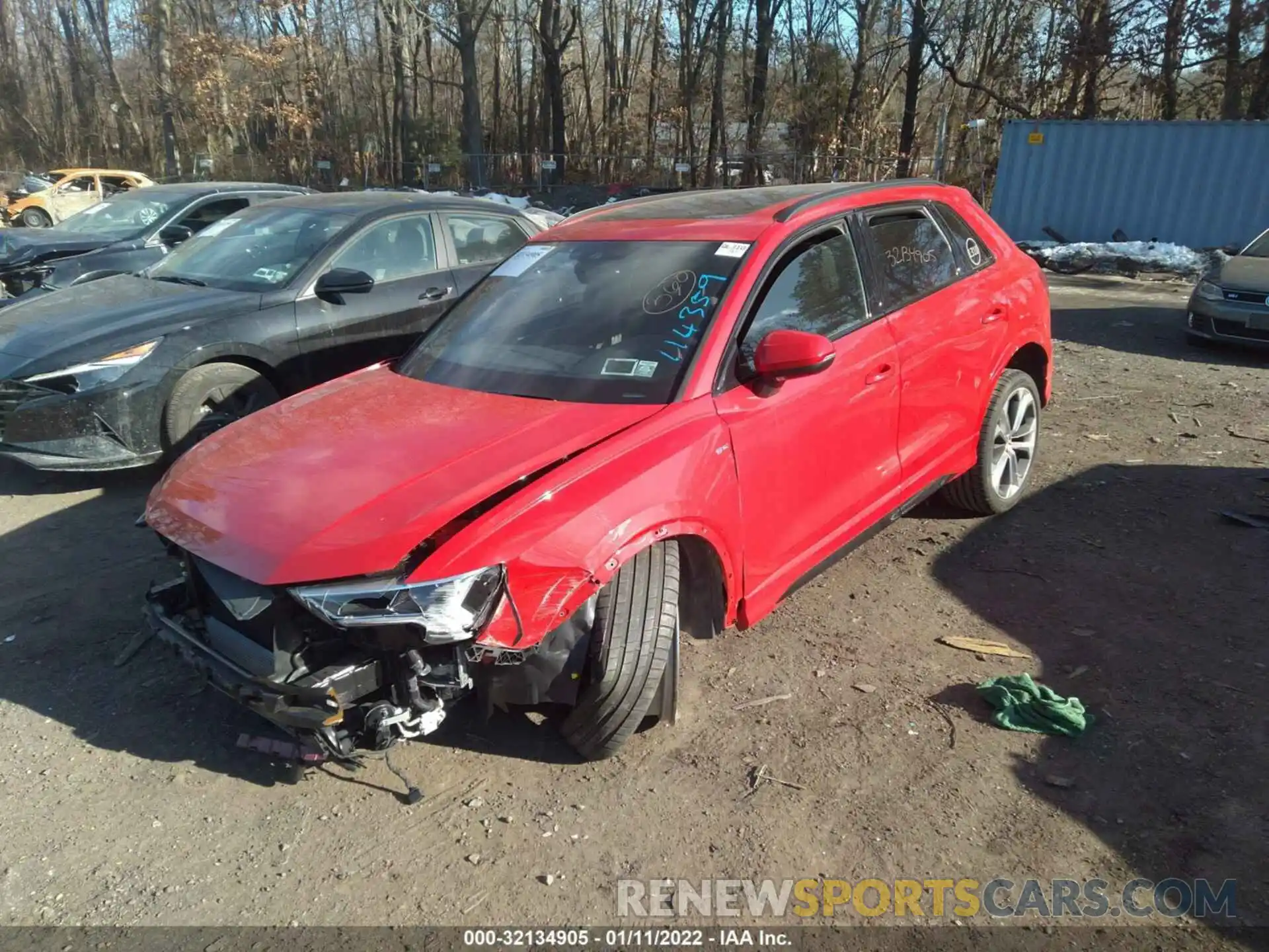 2 Photograph of a damaged car WA1EECF34M1114359 AUDI Q3 2021