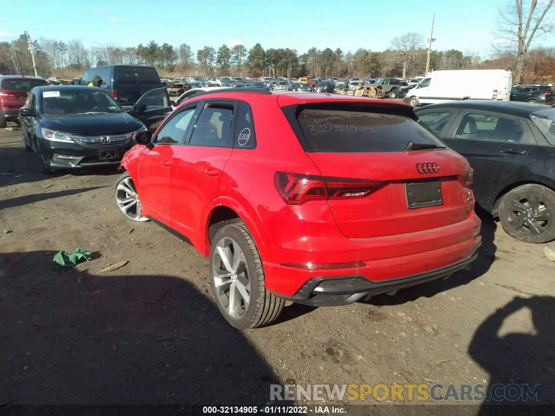 3 Photograph of a damaged car WA1EECF34M1114359 AUDI Q3 2021