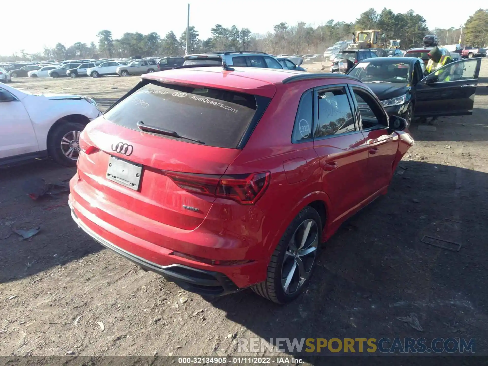 4 Фотография поврежденного автомобиля WA1EECF34M1114359 AUDI Q3 2021