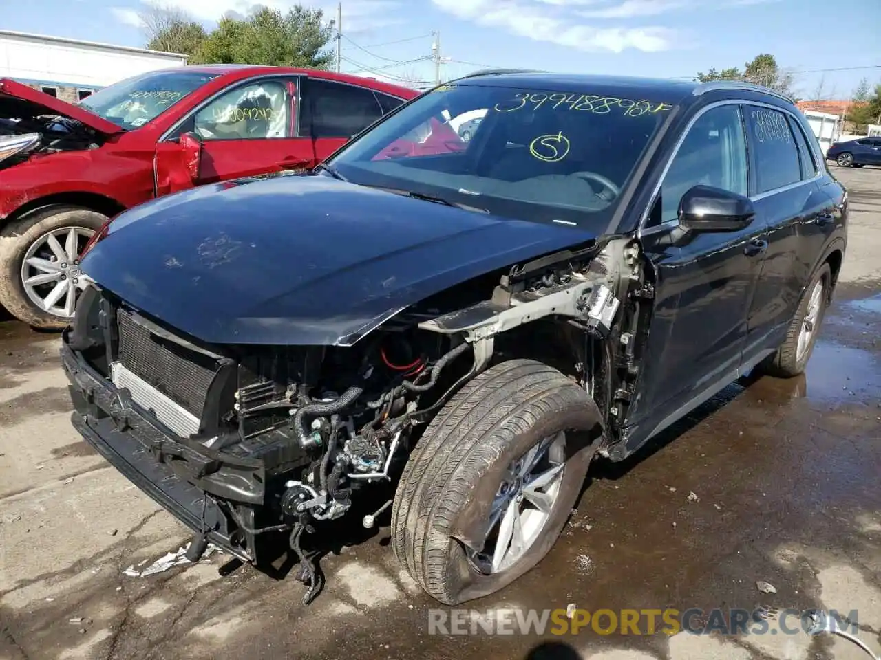 2 Photograph of a damaged car WA1EECF35M1090718 AUDI Q3 2021