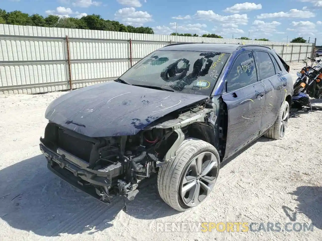 2 Фотография поврежденного автомобиля WA1EECF36M1023187 AUDI Q3 2021