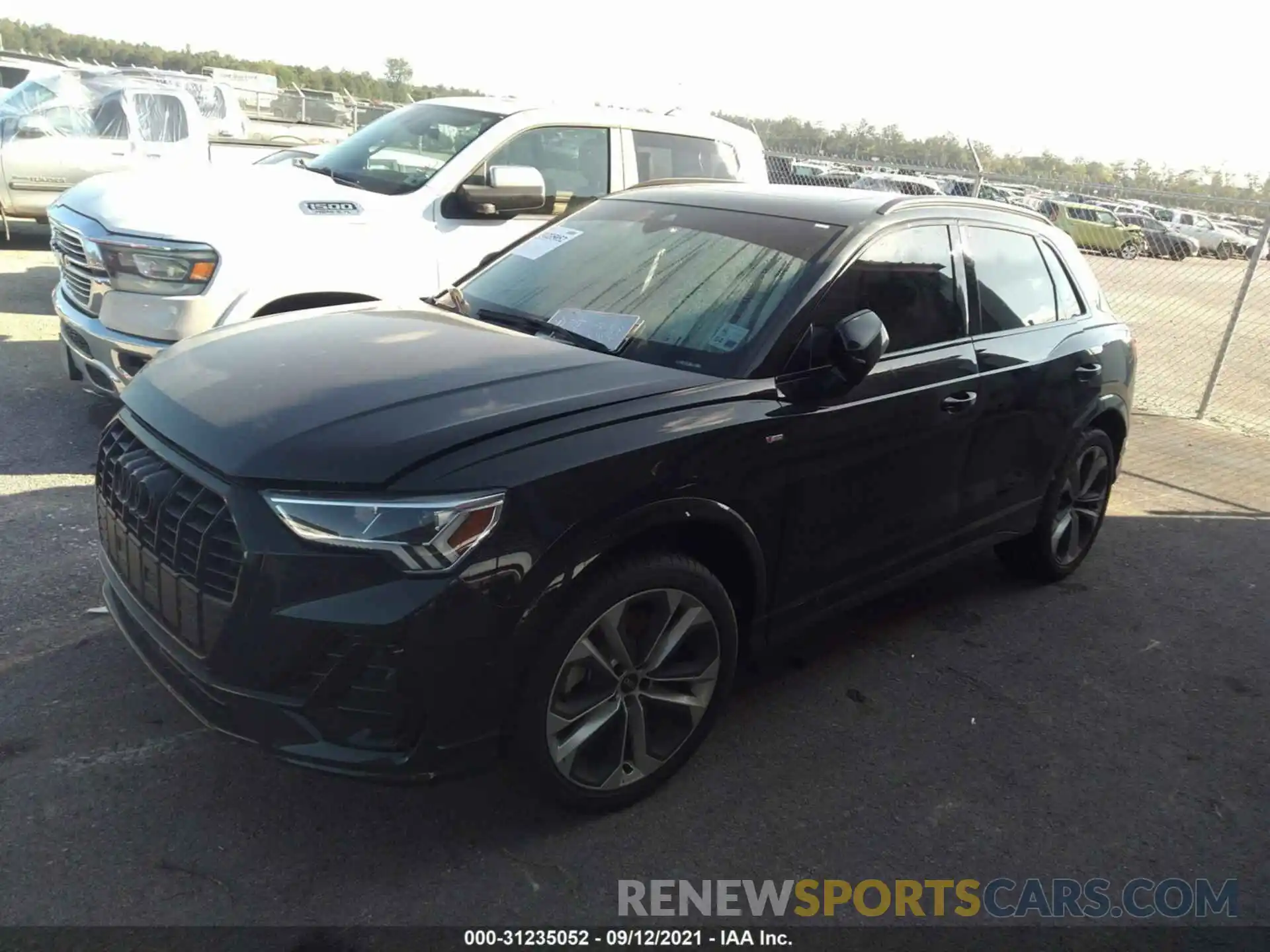 2 Фотография поврежденного автомобиля WA1EECF36M1091196 AUDI Q3 2021