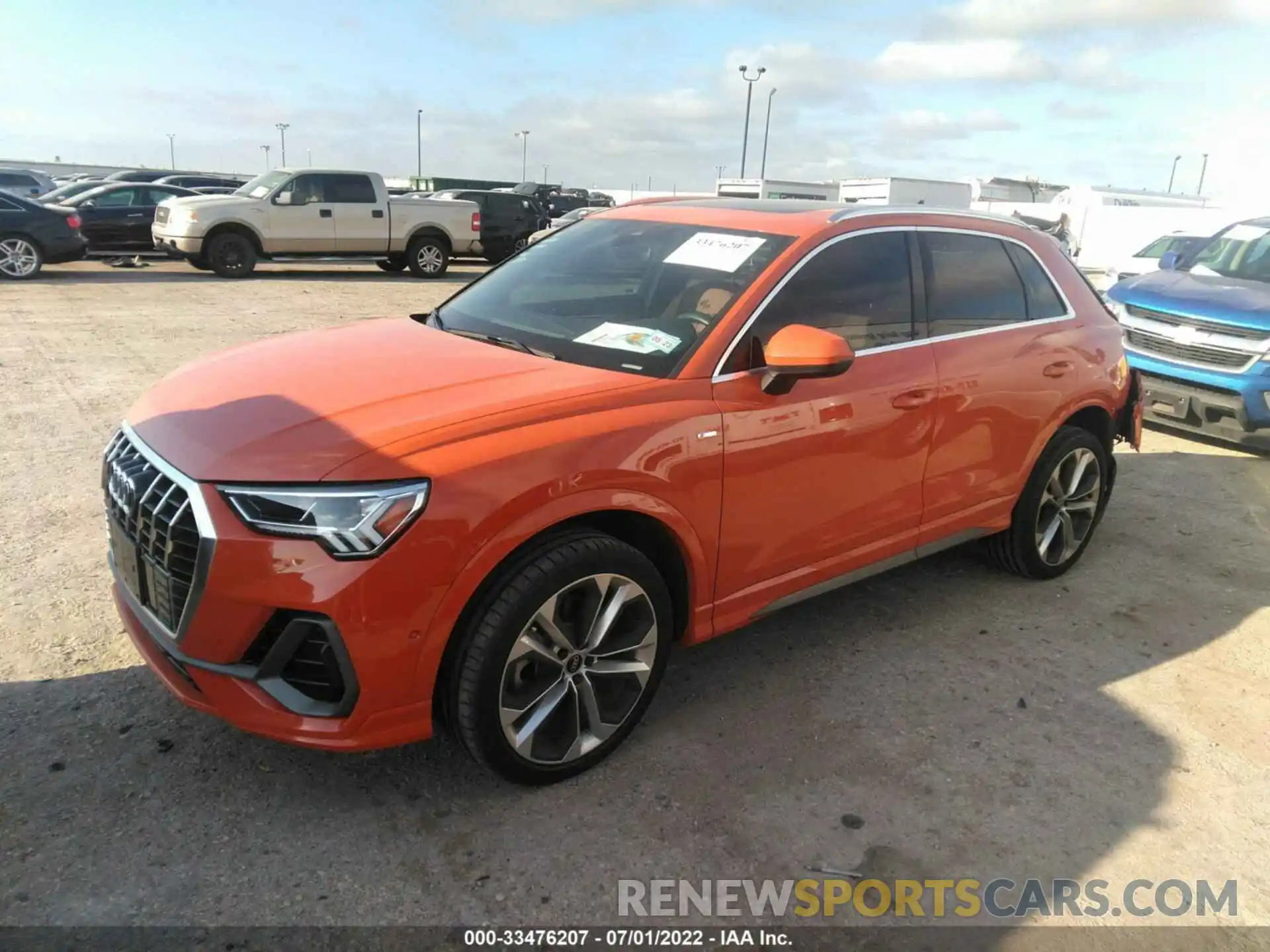 2 Photograph of a damaged car WA1EECF36M1111494 AUDI Q3 2021