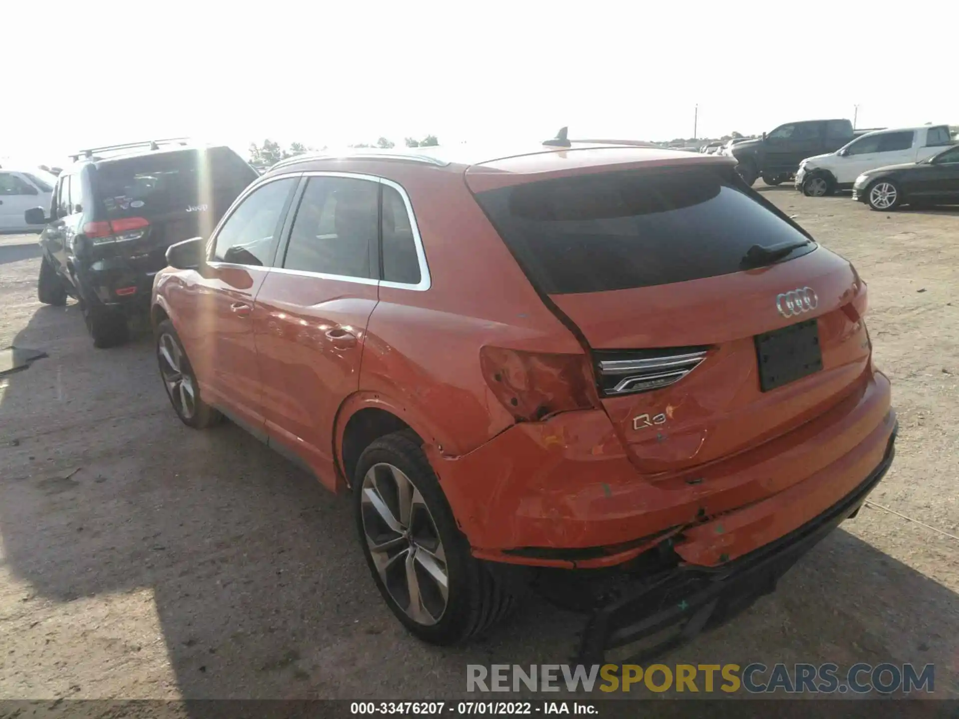 3 Photograph of a damaged car WA1EECF36M1111494 AUDI Q3 2021